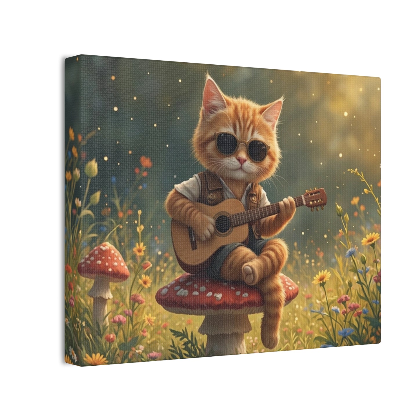 Cat Shreds in the Meadow – Canvas Wall Art