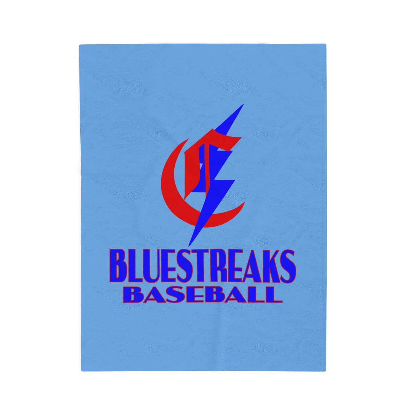 Chisholm Bluestreaks Baseball Velveteen Blanket