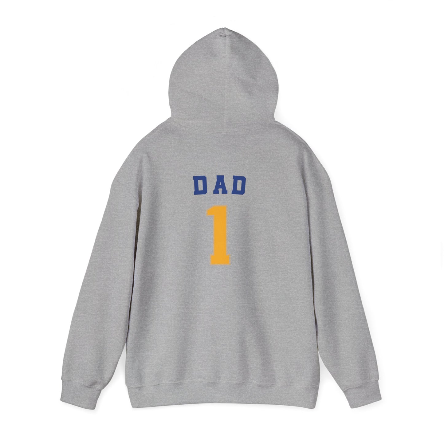Bigfork Huskies Heavy-Blend Hoodie — Custom Back (“DAD #1” or Your Text)