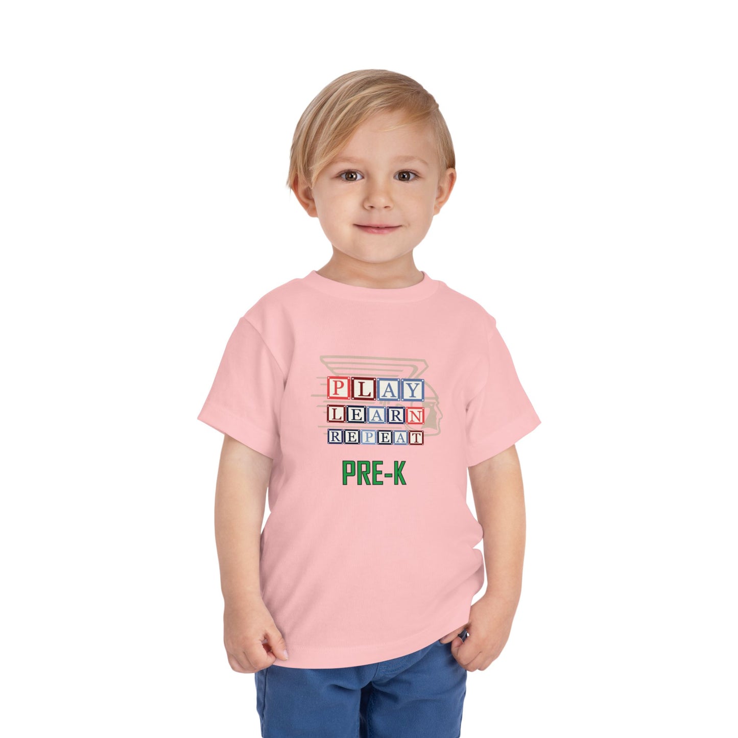 Greenway Raiders β Play. Learn. Repeat. Pre-K Toddler Tee