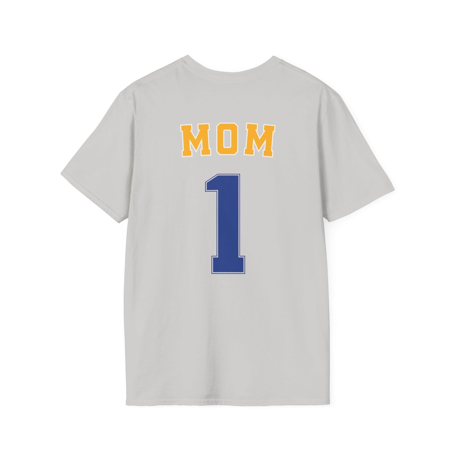 Bigfork Huskies Soft-Style Tee — Custom Back (“MOM #1” or Your Text)