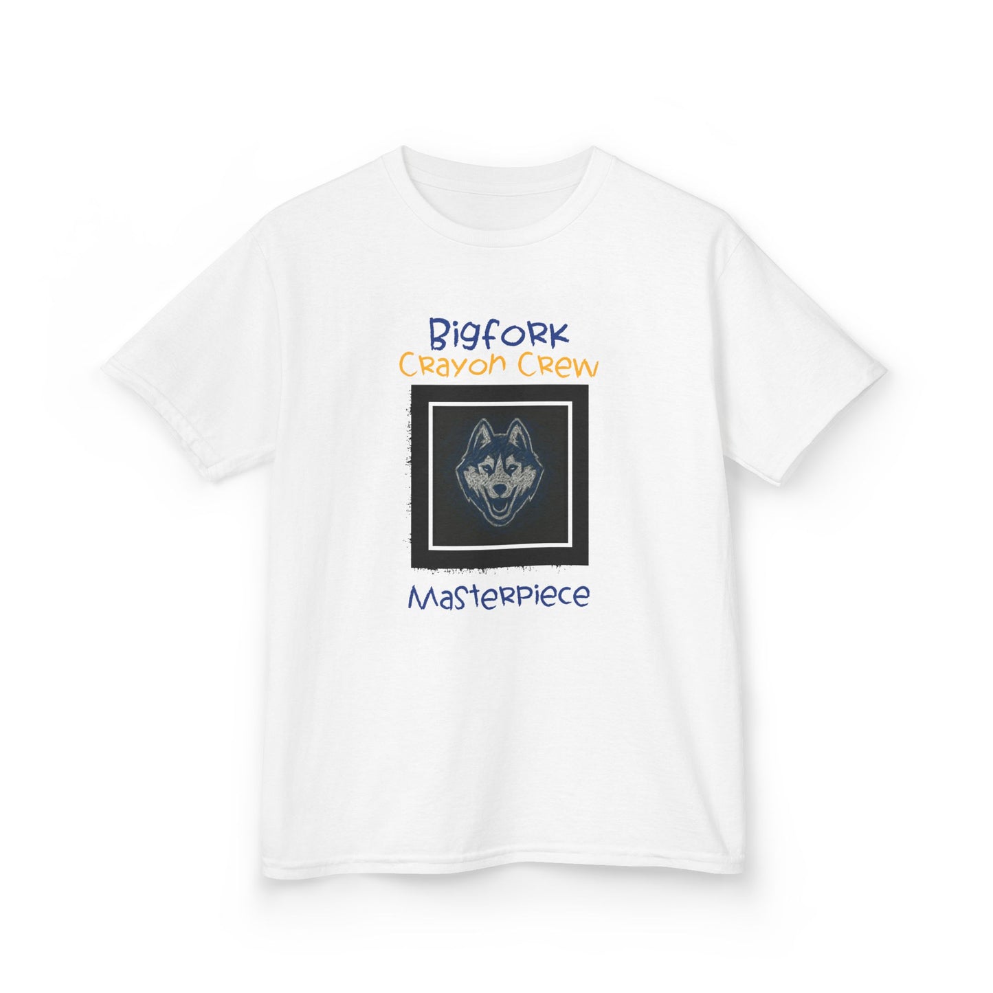 Bigfork Crayon Crew Masterpiece Kids Tee – Scribble Loud, Huskies!