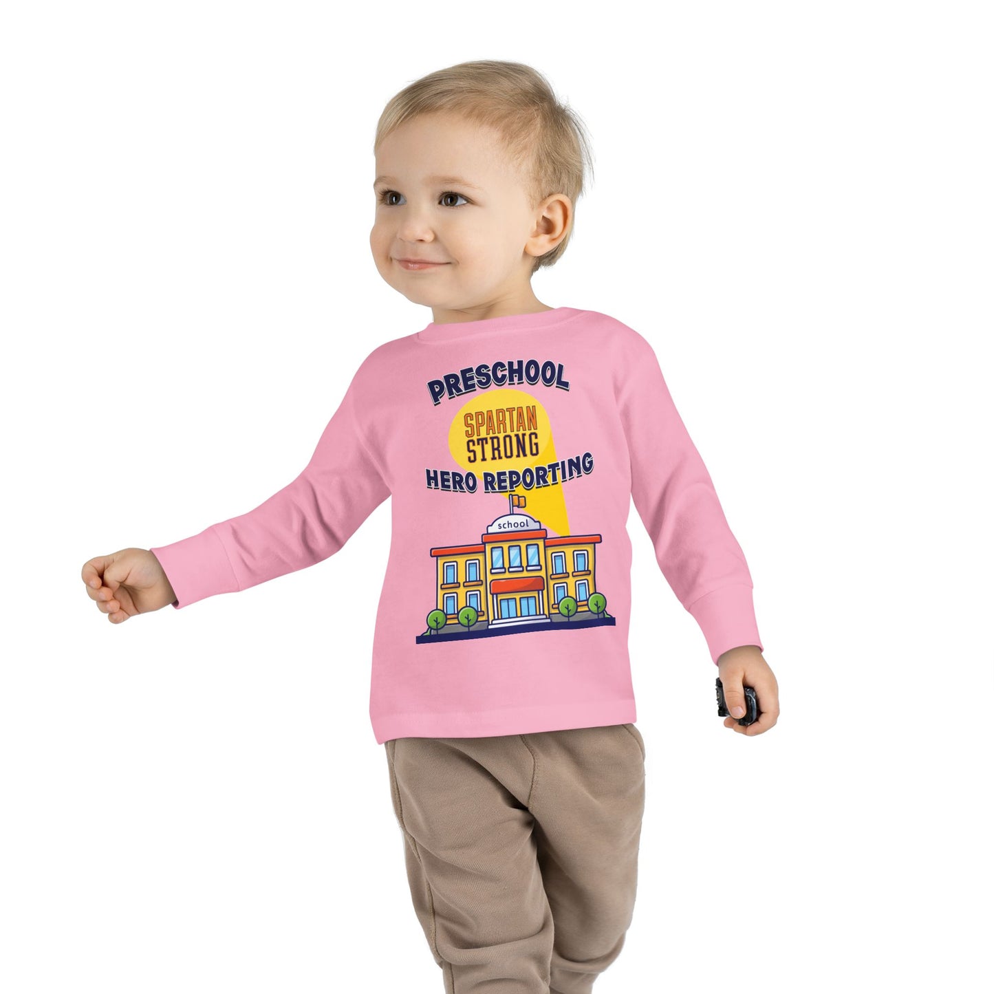Preschool: Spartan Strong, Hero Reporting – NK Spartans Toddler Long Sleeve Tee