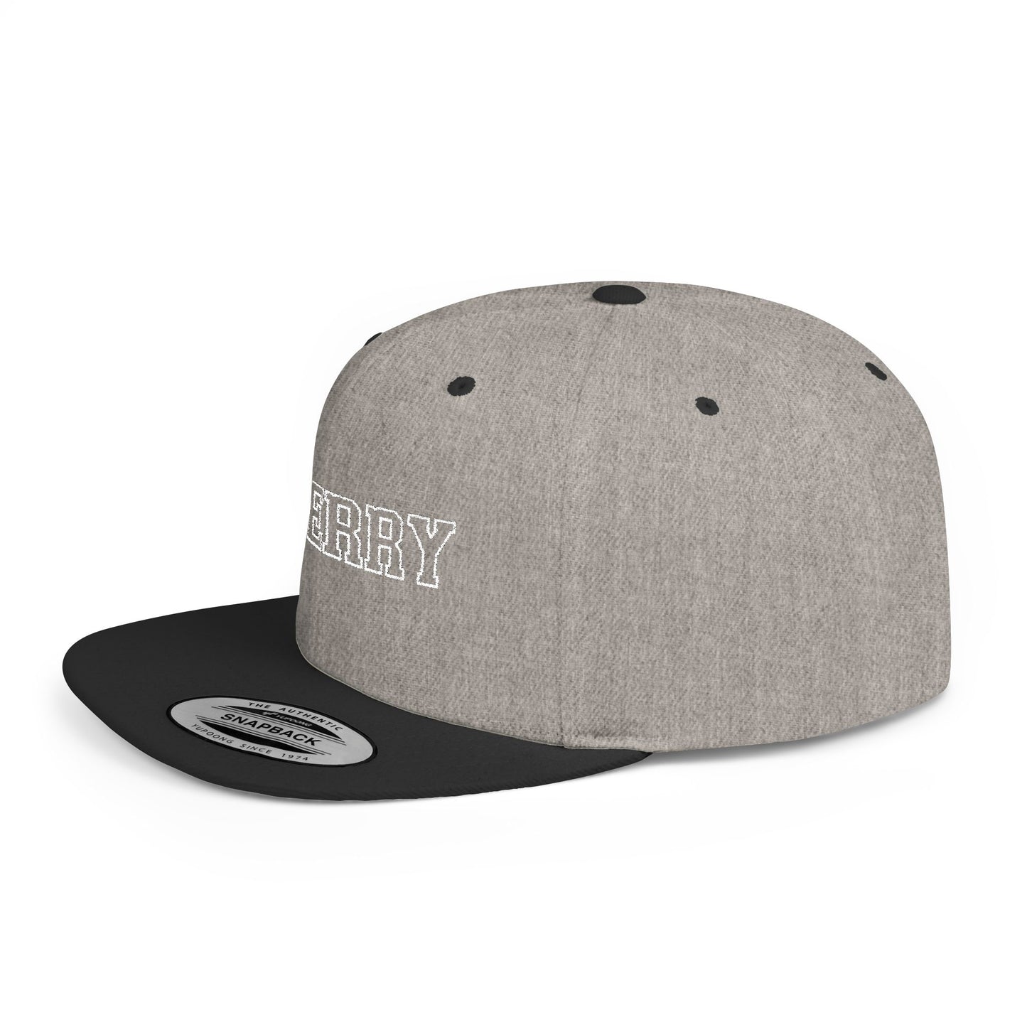 Cherry Flat Bill Snapback – Blend In? Never. 🍒🎯