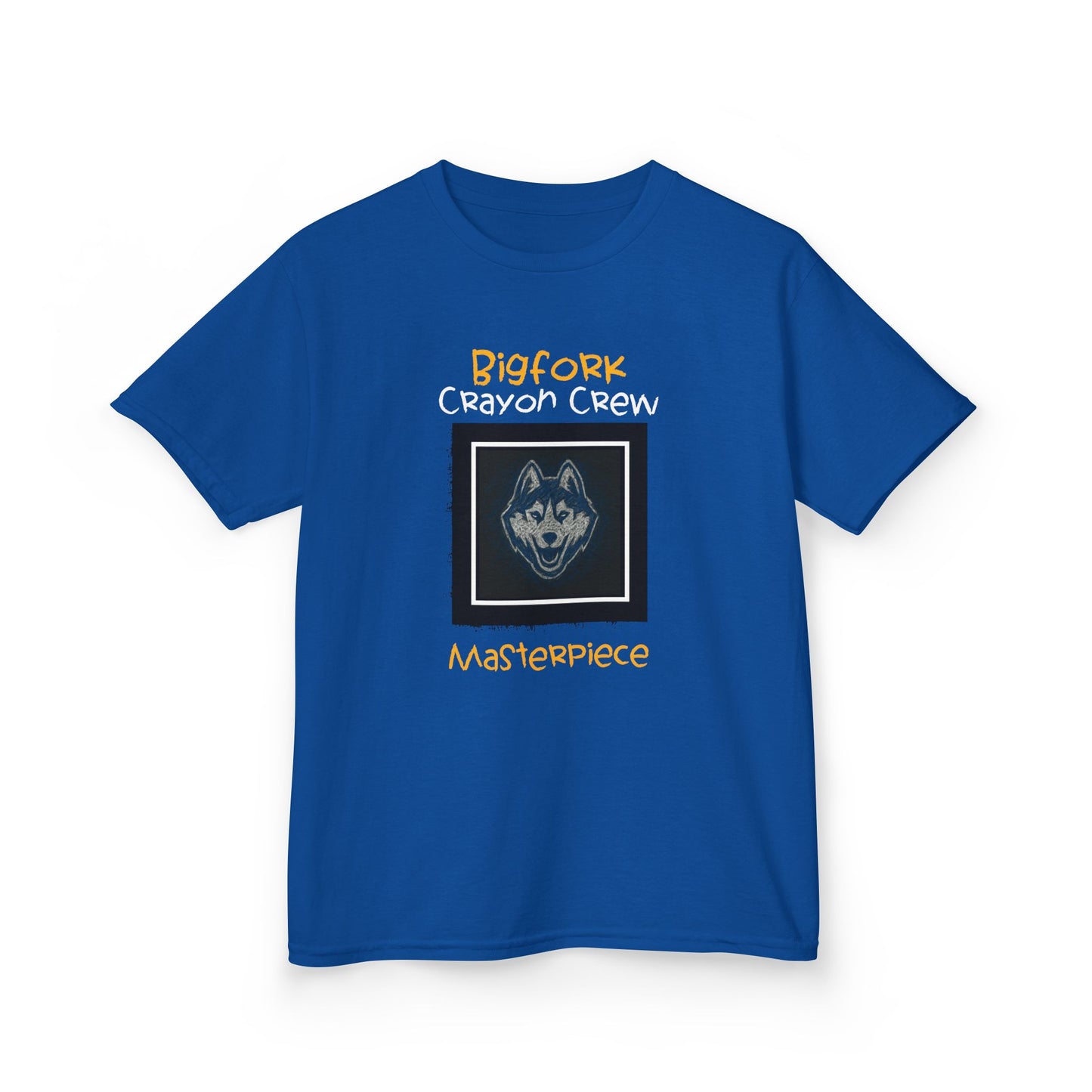 Bigfork Crayon Crew Masterpiece Kids Tee – Scribble Loud, Huskies!