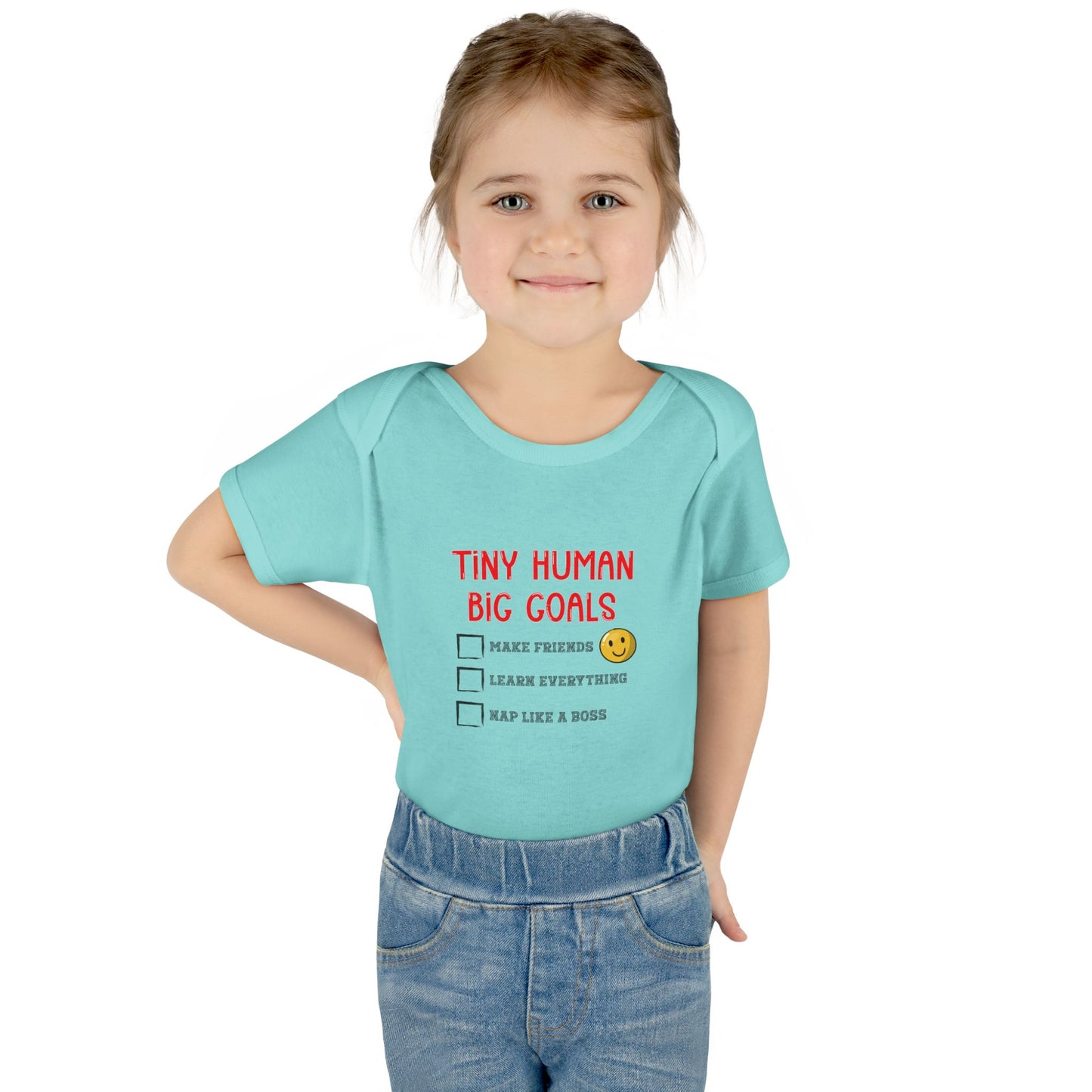Tiny Human, Big Goals β Infant Bodysuit