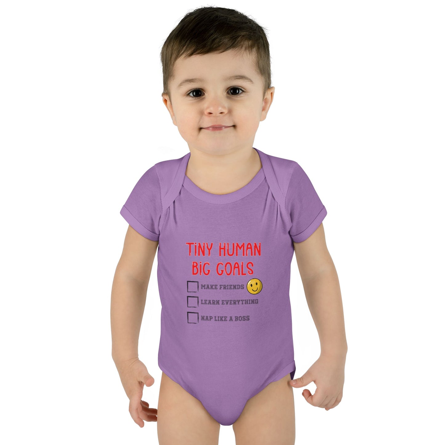 Tiny Human, Big Goals β Infant Bodysuit