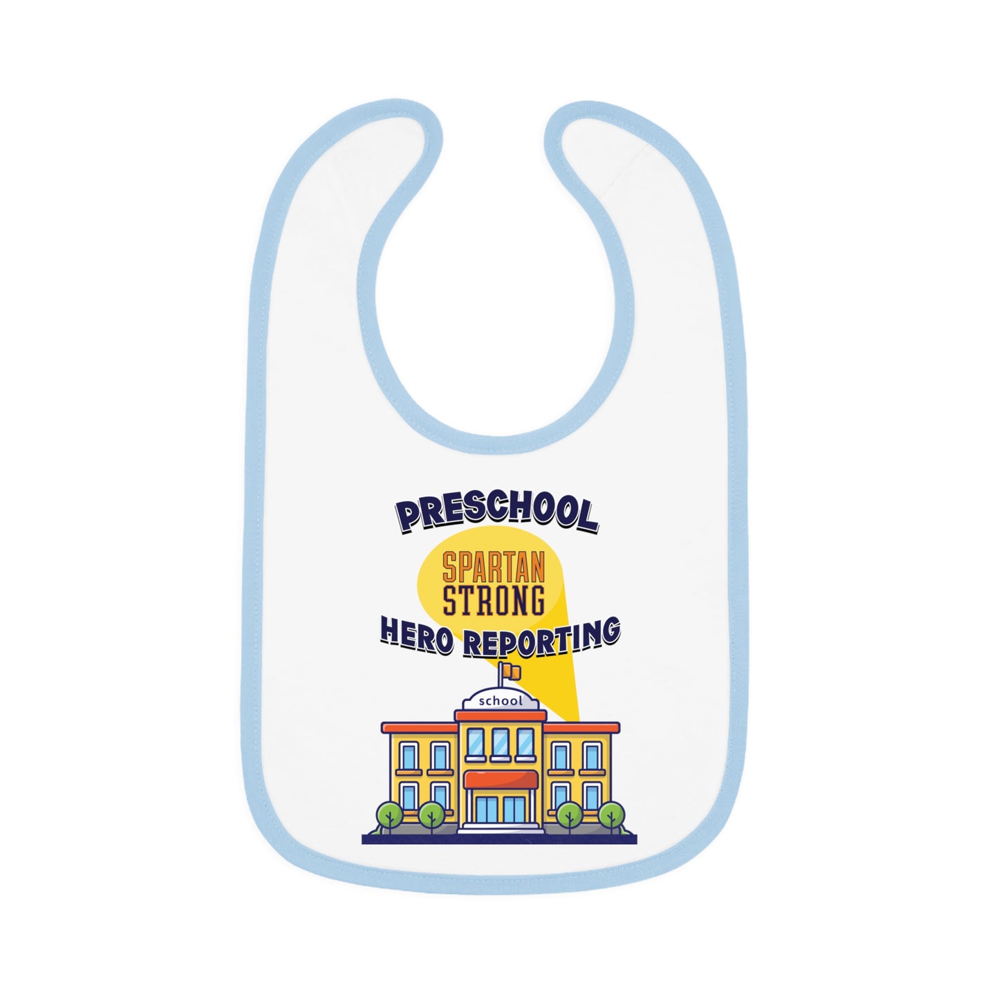 Preschool: Spartan Strong, Hero Reporting – NK Spartans Baby Bib