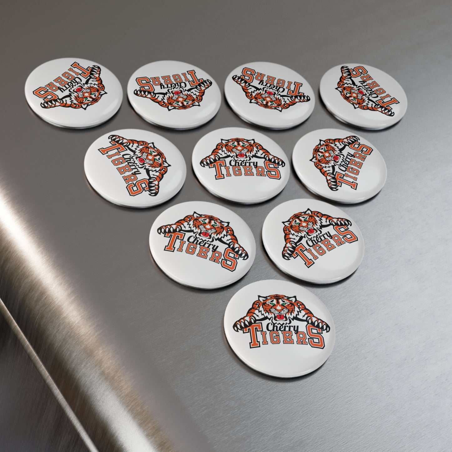 Cherry Tigers Round Magnet – Show Your School Spirit!