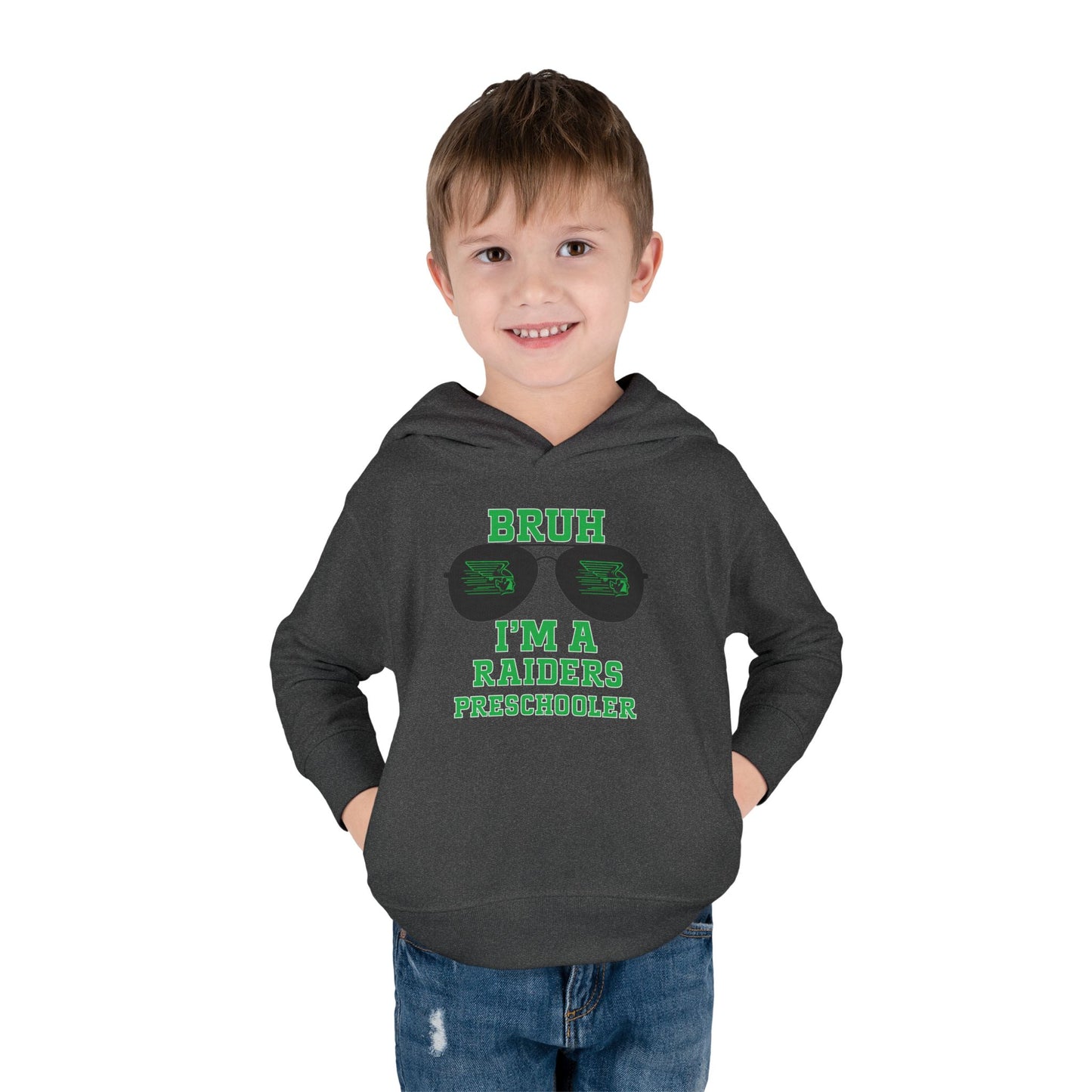 BRUH I’m A Raiders Preschooler Toddler Hoodie