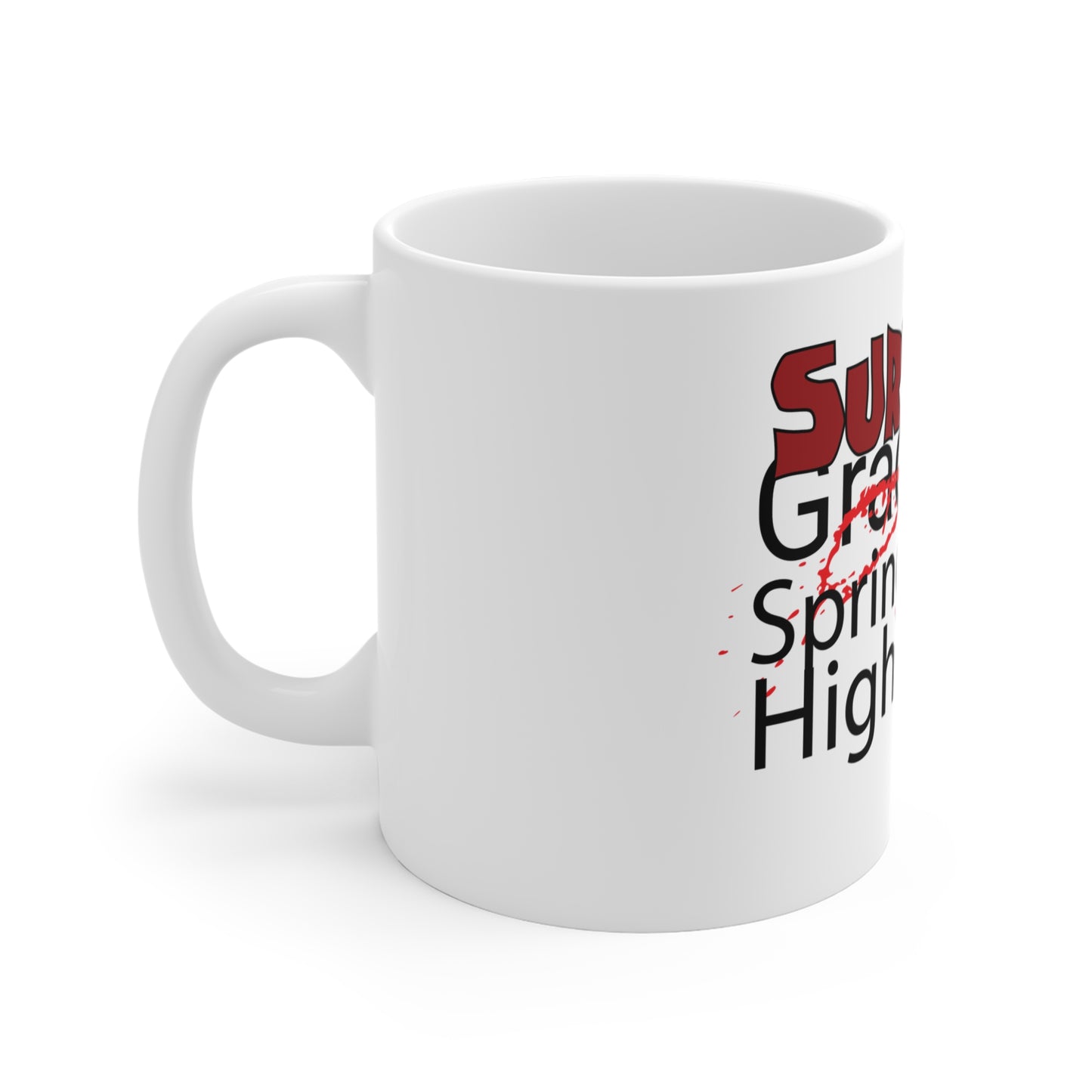 Springwood High Class of 1984 Survivor Mug – Horror Fan Coffee Cup