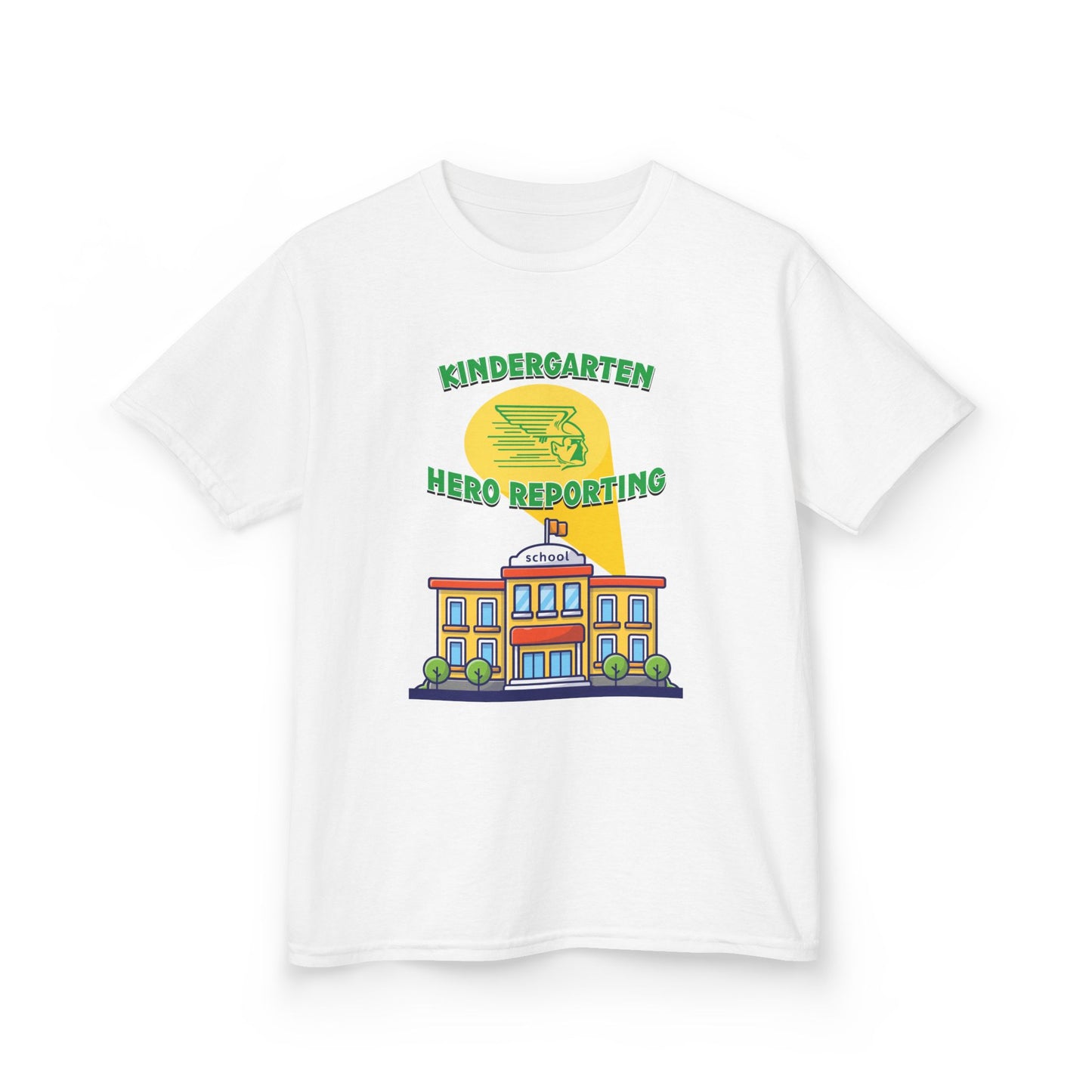 Kindergarten: Hero Reporting for Duty – Greenway Raiders Kids Tee