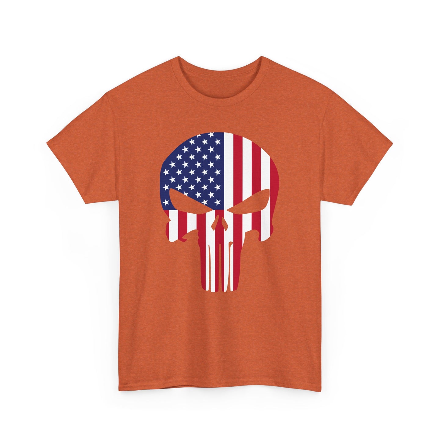 American Skull Tee - Bold Patriotism Meets Edgy Style
