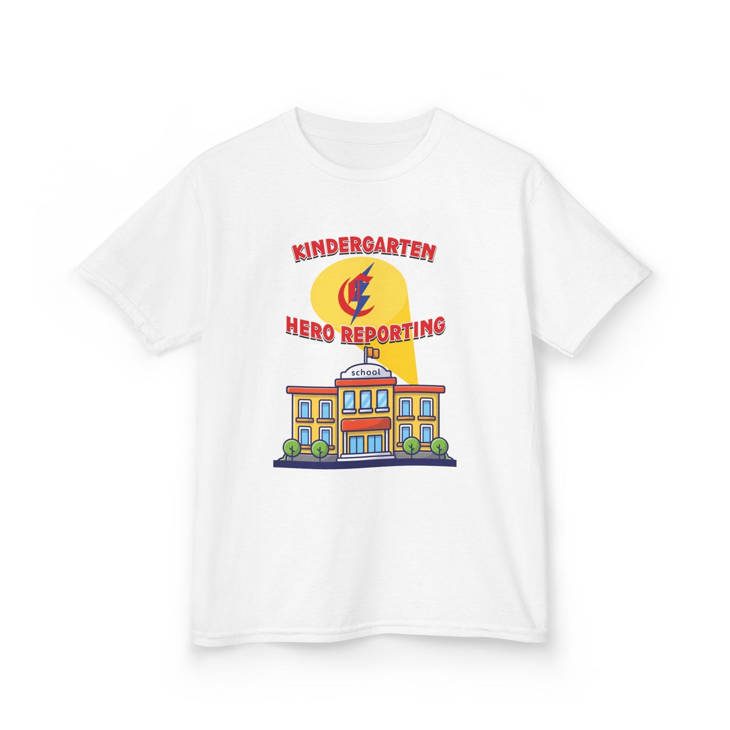 Kindergarten: Hero Reporting for Duty – Chisholm Bluestreaks Kids Tee