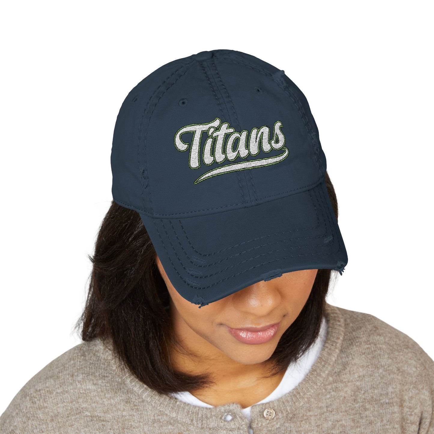 Titan Up Top – Distressed Dad Hat with Classic Swagger