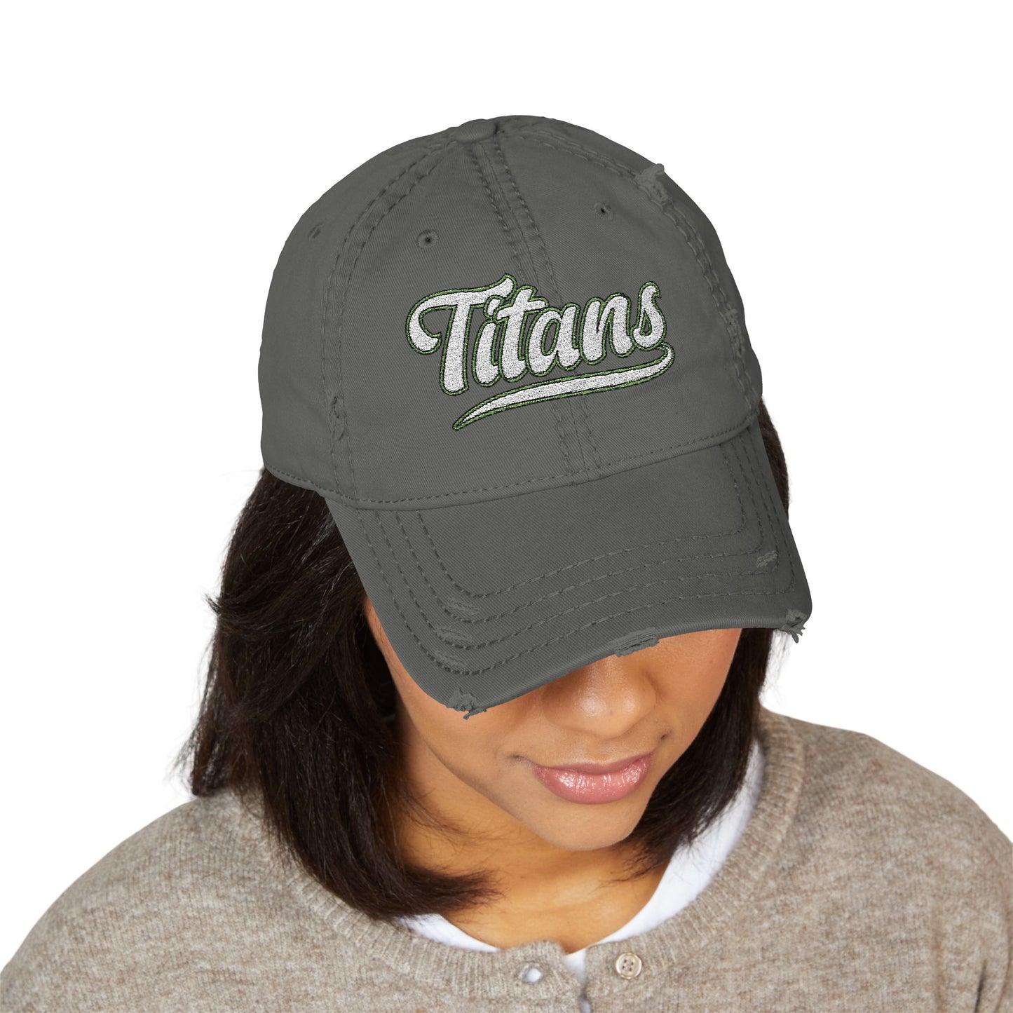 Titan Up Top – Distressed Dad Hat with Classic Swagger