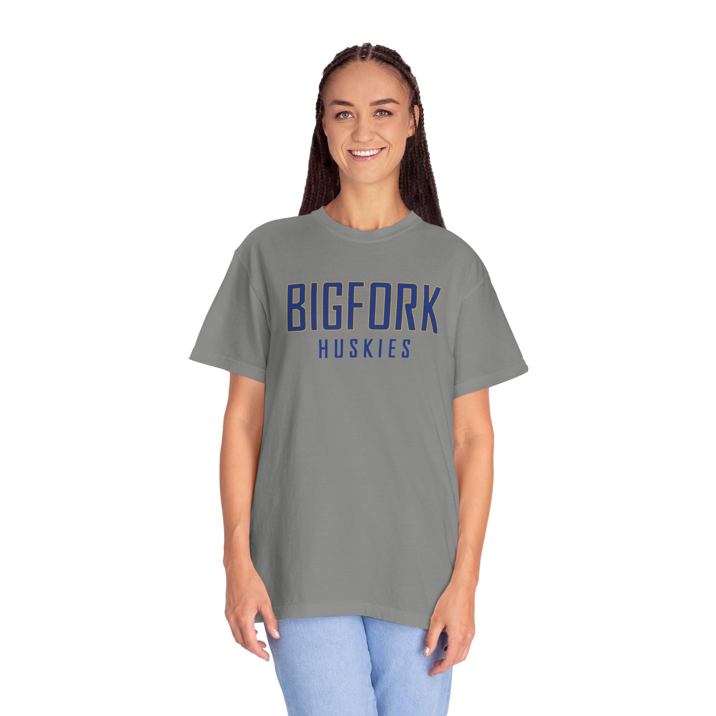 Bigfork Huskies Wordmark Unisex Garment-Dyed T-shirt