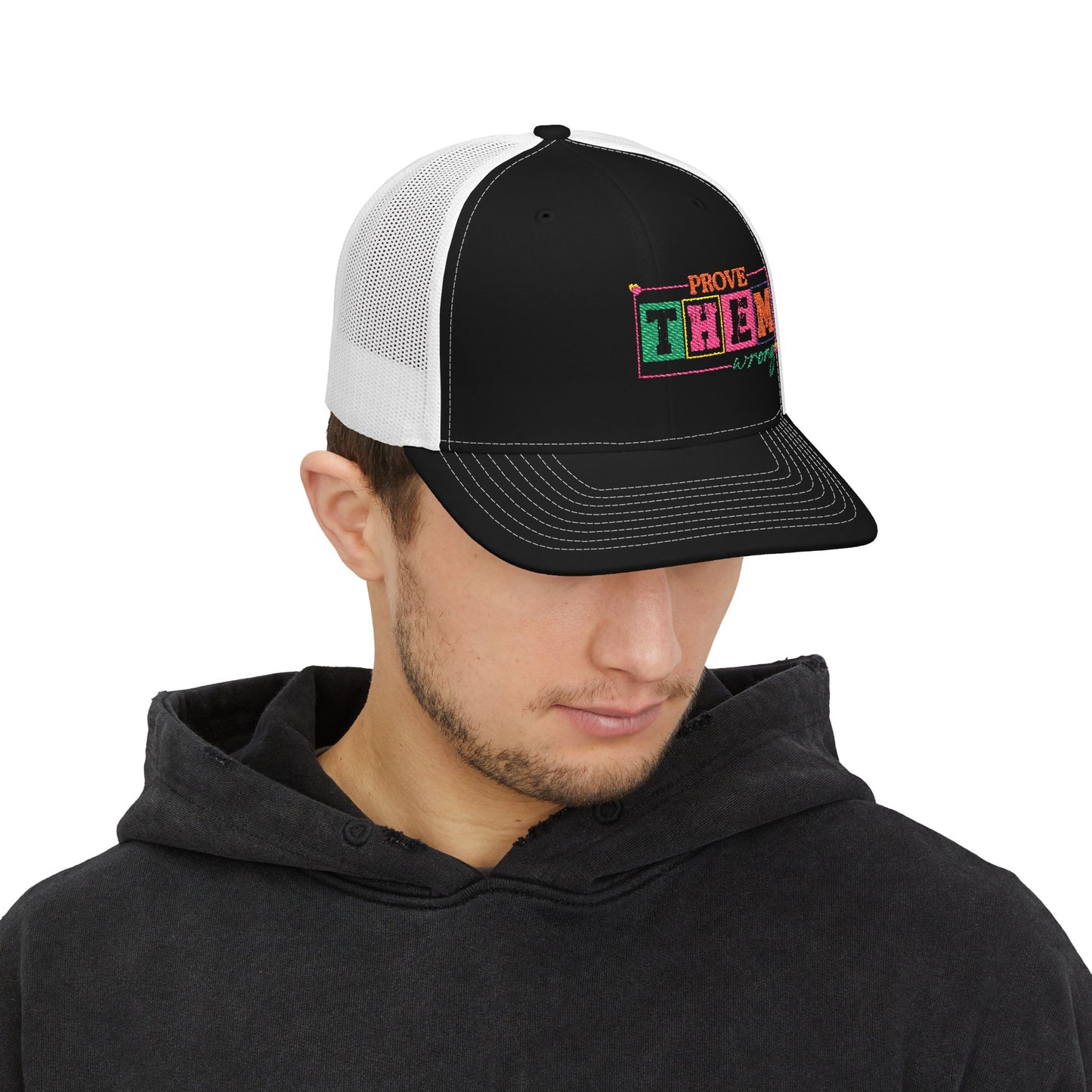 Embroidered Snapback Cap - 'Prove Them Wrong' Motivational Hat