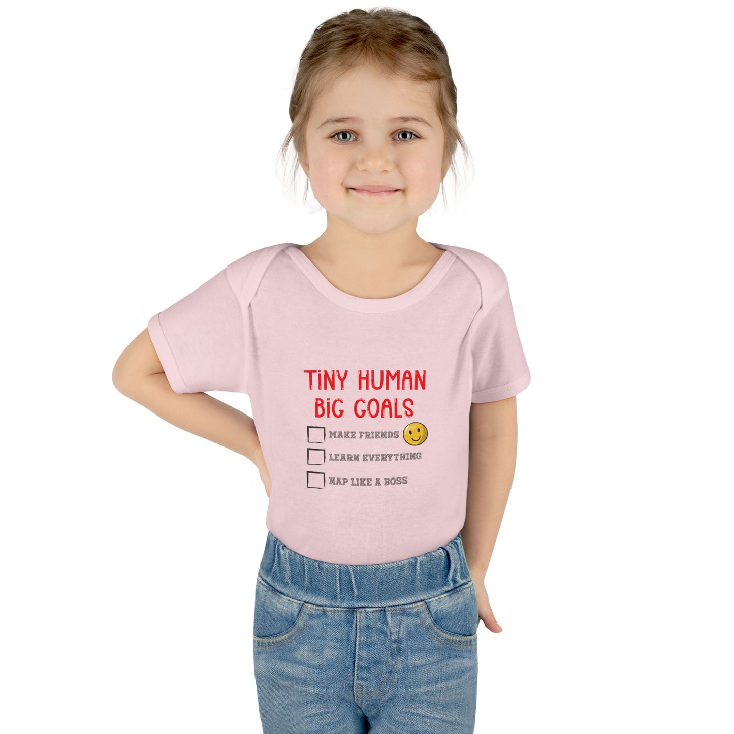 Tiny Human, Big Goals β Infant Bodysuit