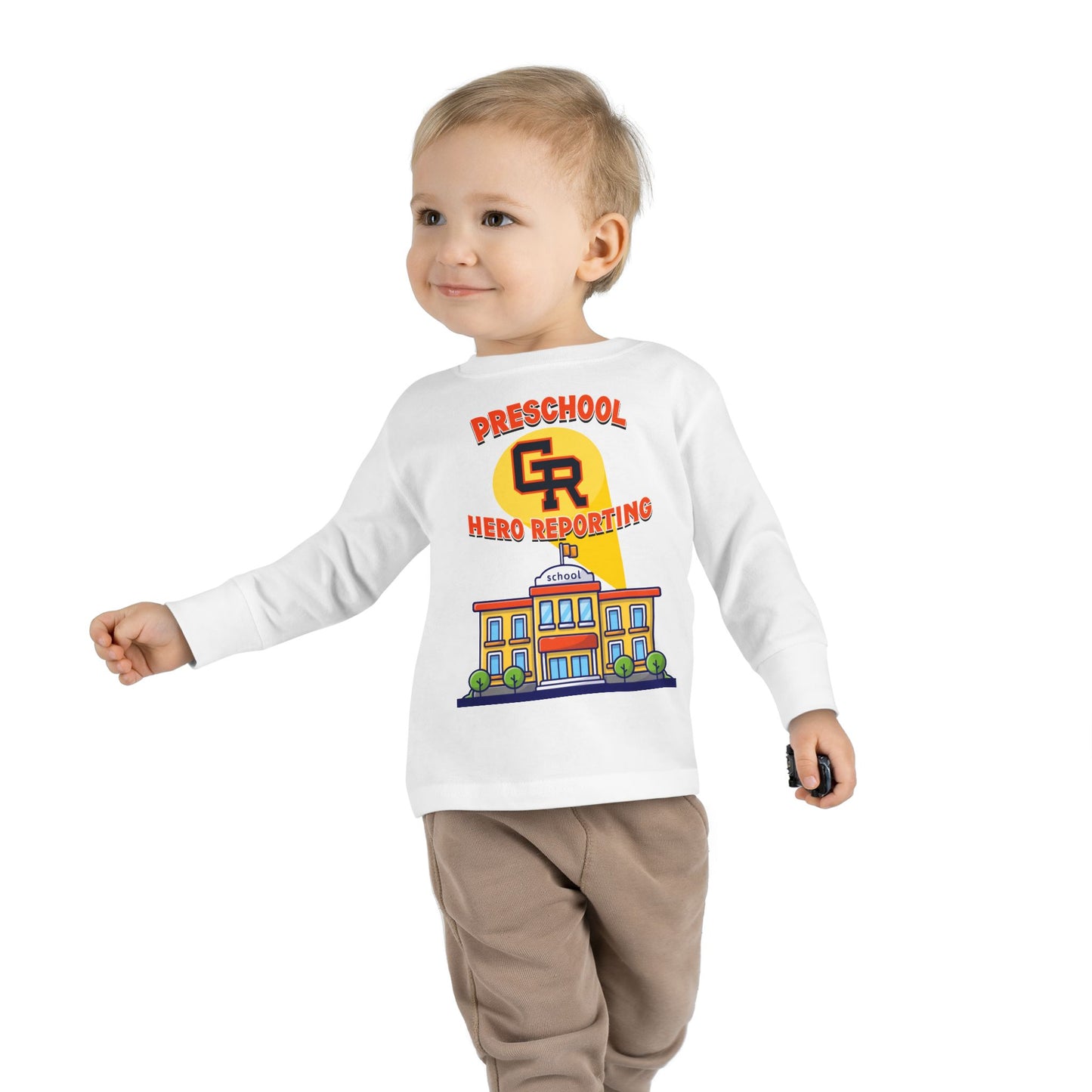 Preschool: Hero Reporting for Duty – Grand Rapids Thunderhawks Toddler Long Sleeve Tee