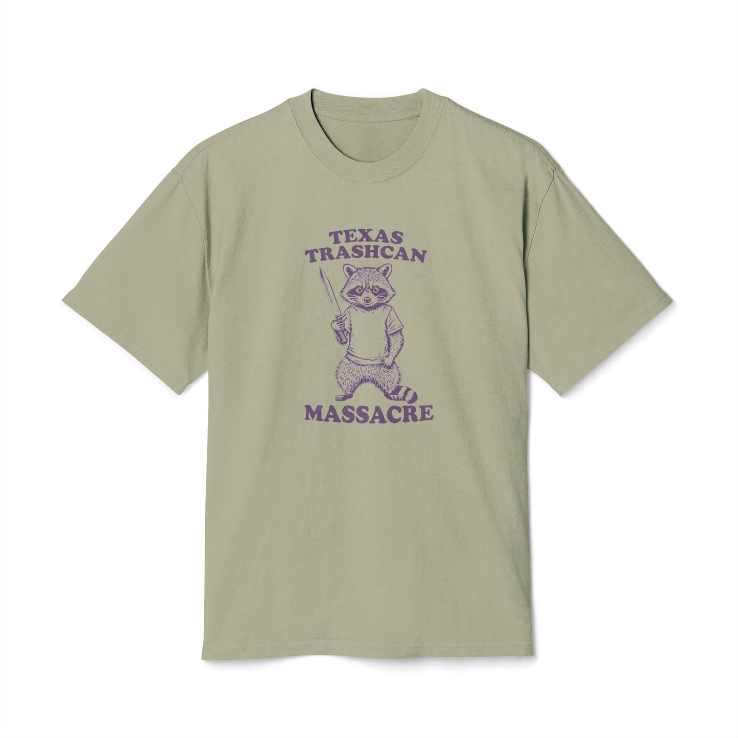 Texas Trashcan Massacre Racoon Heavy Faded Tee