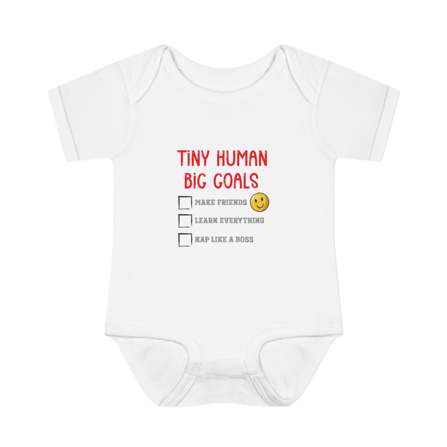 Tiny Human, Big Goals β Infant Bodysuit