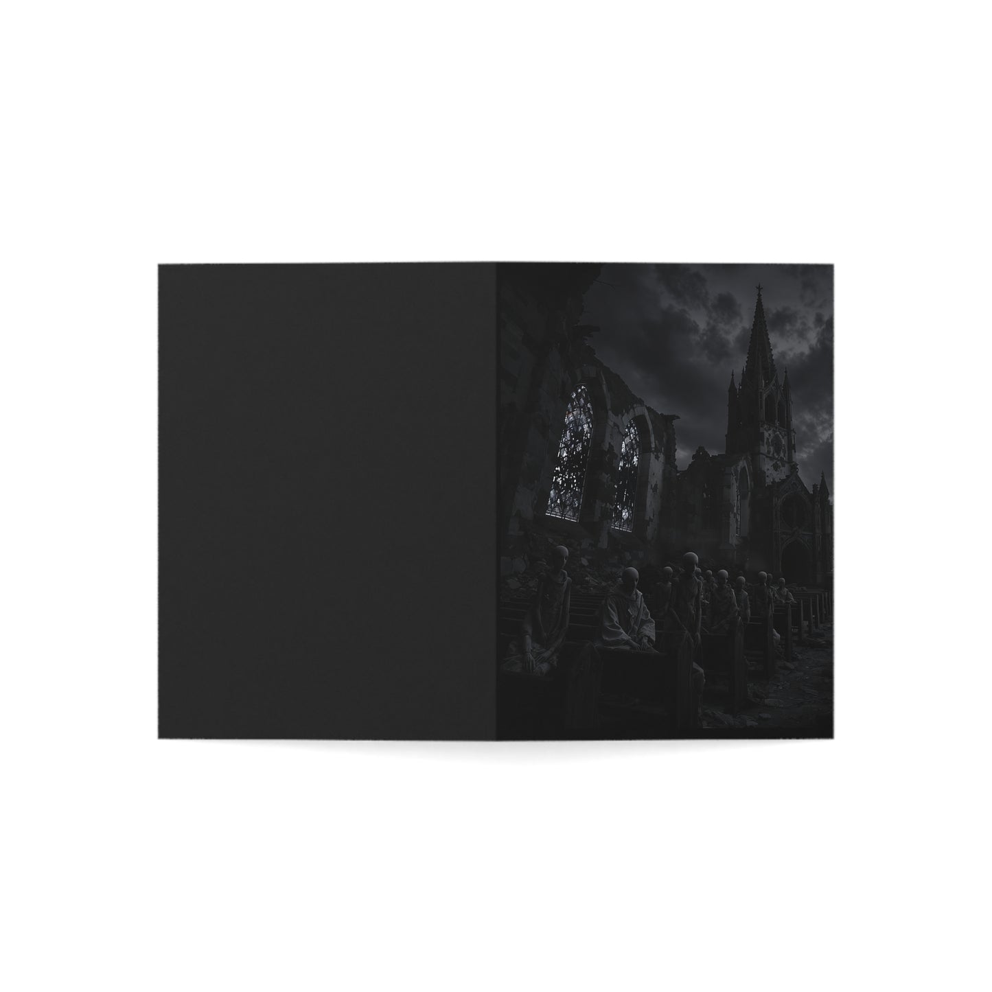 Congregation of the Forgotten – Gothic Horror Greeting Card