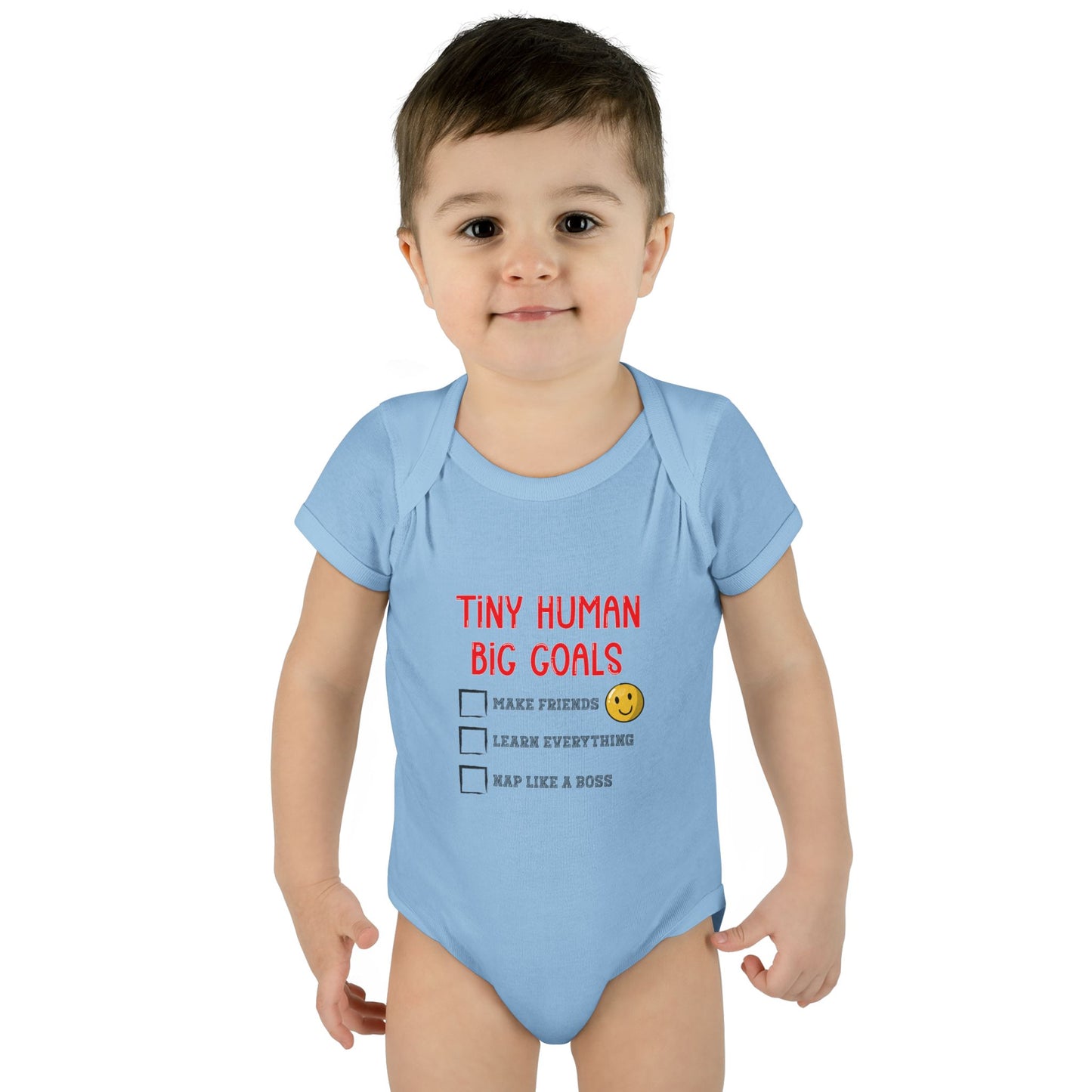 Tiny Human, Big Goals β Infant Bodysuit