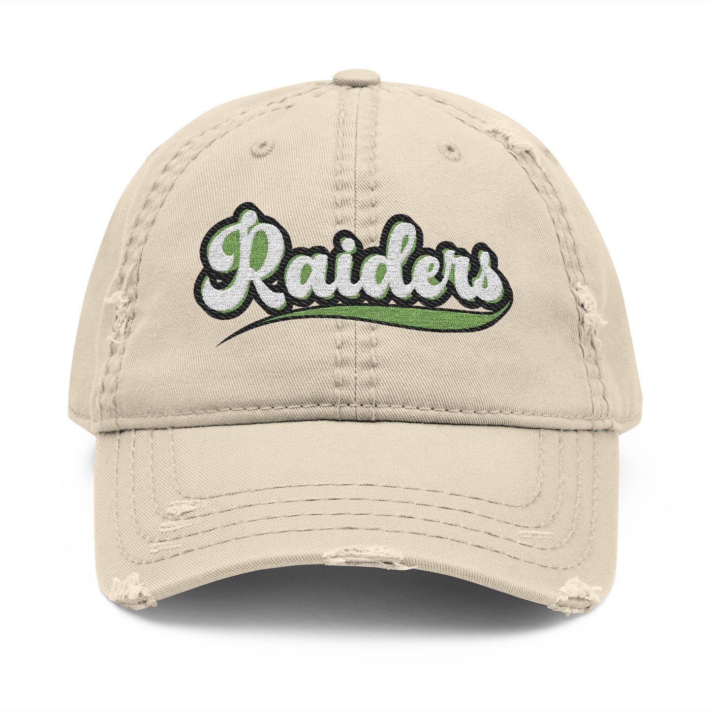 Greenway Raiders Distressed Dad Hat – Worn In, Raiders Strong