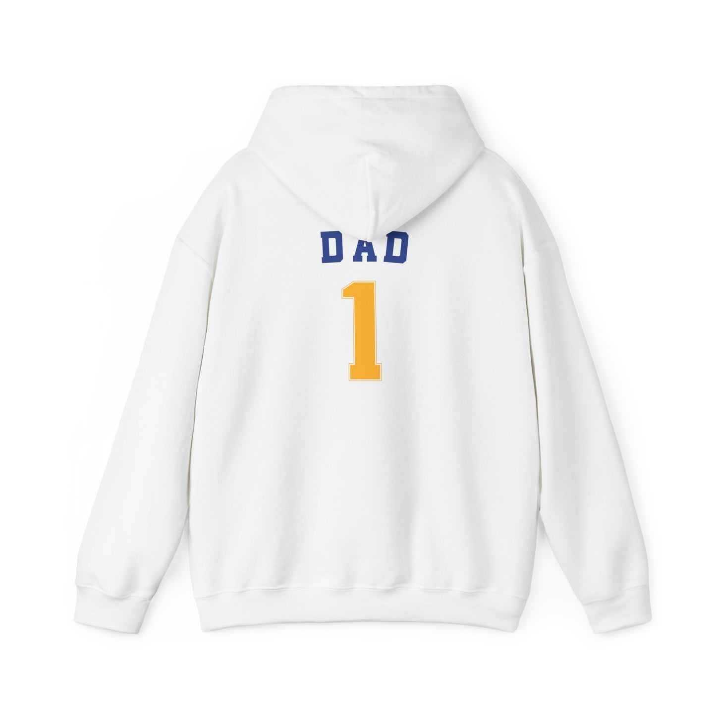 Bigfork Huskies Heavy-Blend Hoodie — Custom Back (“DAD #1” or Your Text)