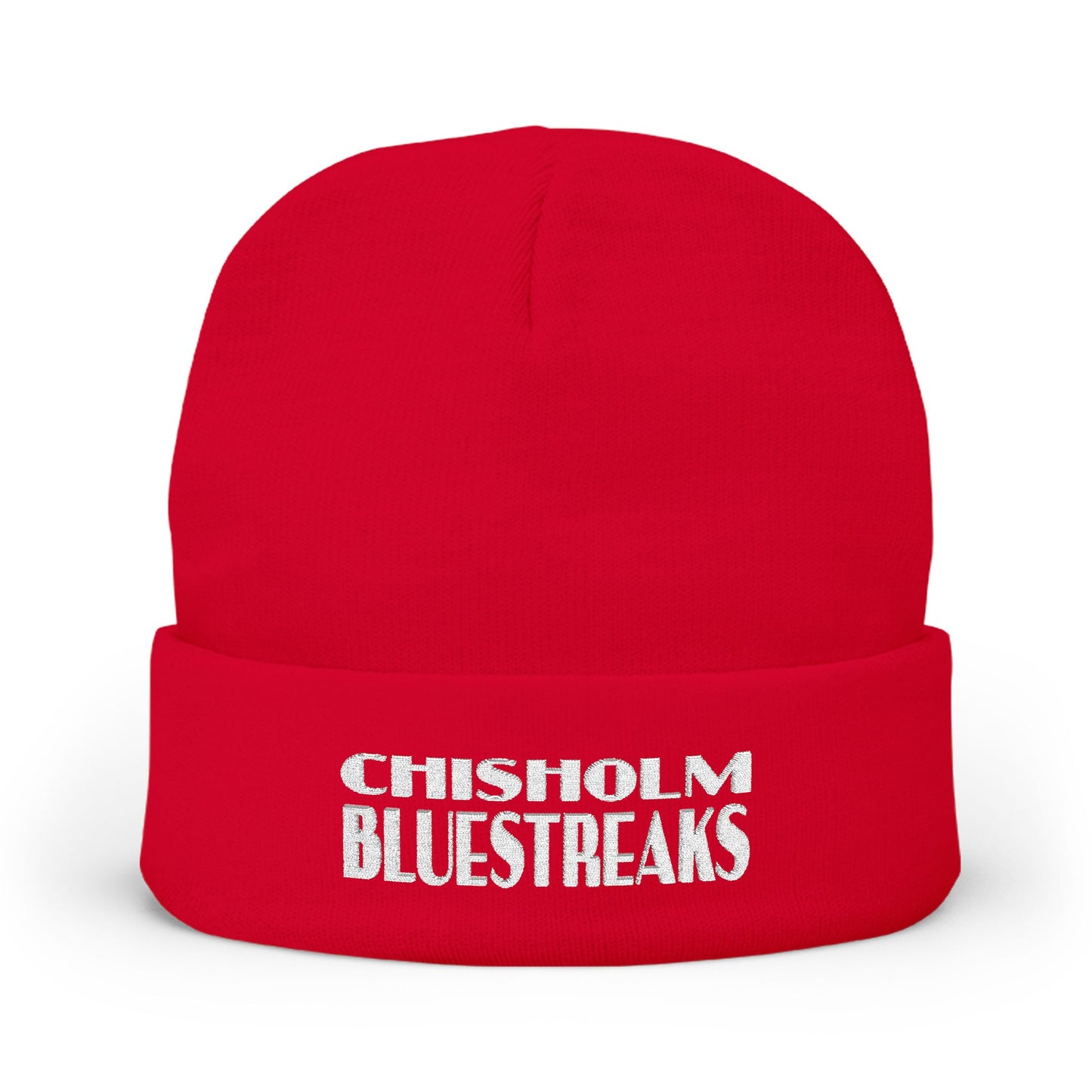 Bluestreaks Knit Beanie – Red Hot. Cold Proof. 100% Streak-Approved.