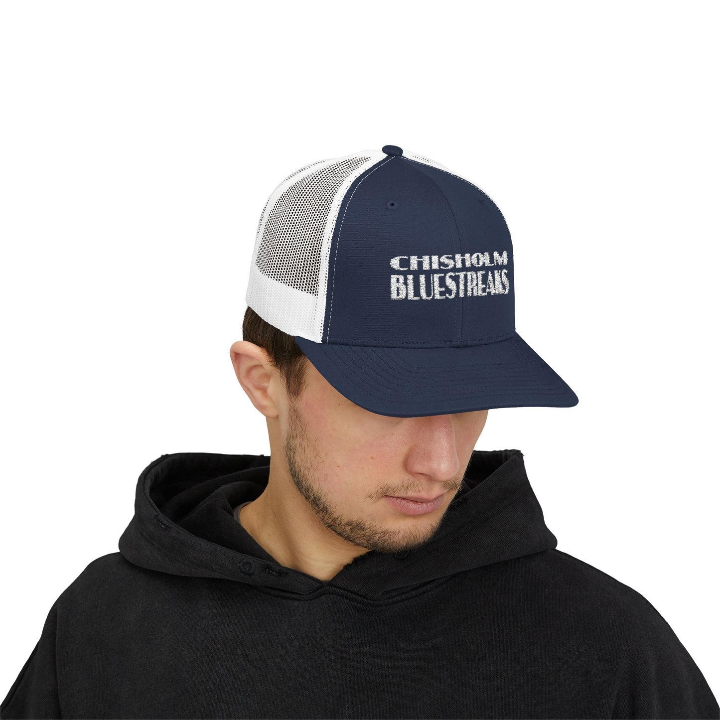 Chisholm Bluestreaks Snapback Trucker Hat – Mesh, Mean, and Made for Game Day
