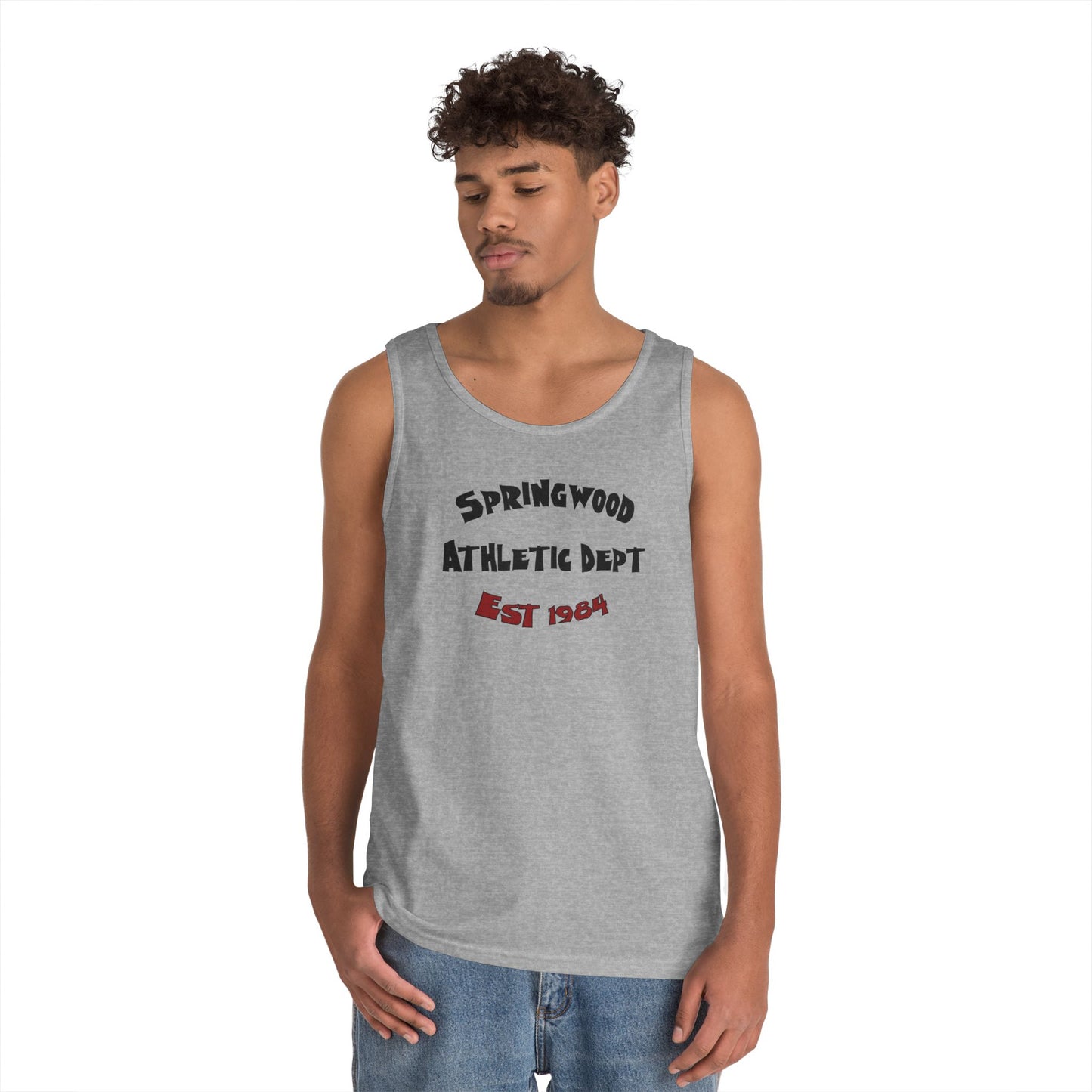 Springwood High Athletic Dept. Tank Top β Class of 1984 Horror Fan Gym Shirt