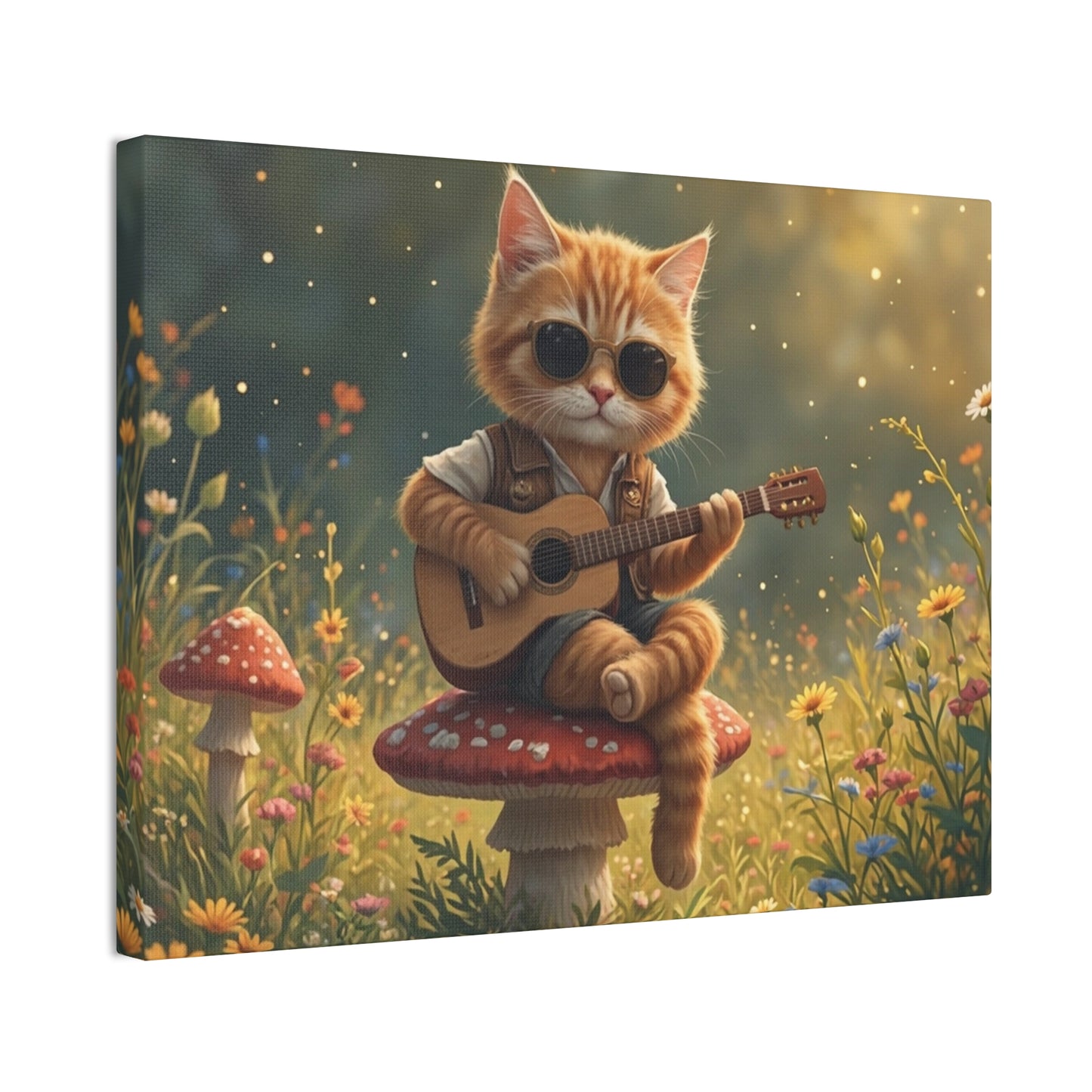 Cat Shreds in the Meadow – Canvas Wall Art