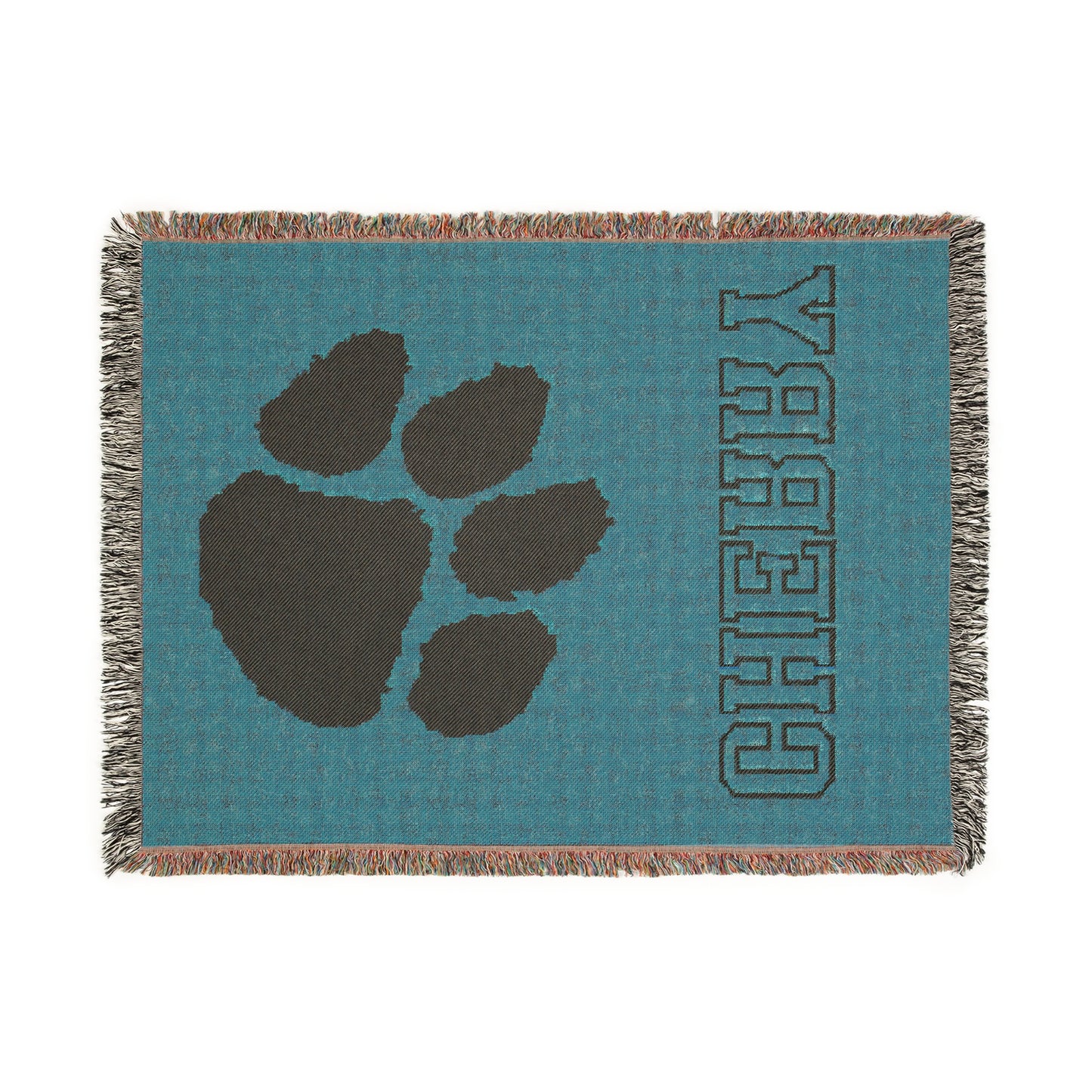 Cherry Tigers Woven Throw Blanket