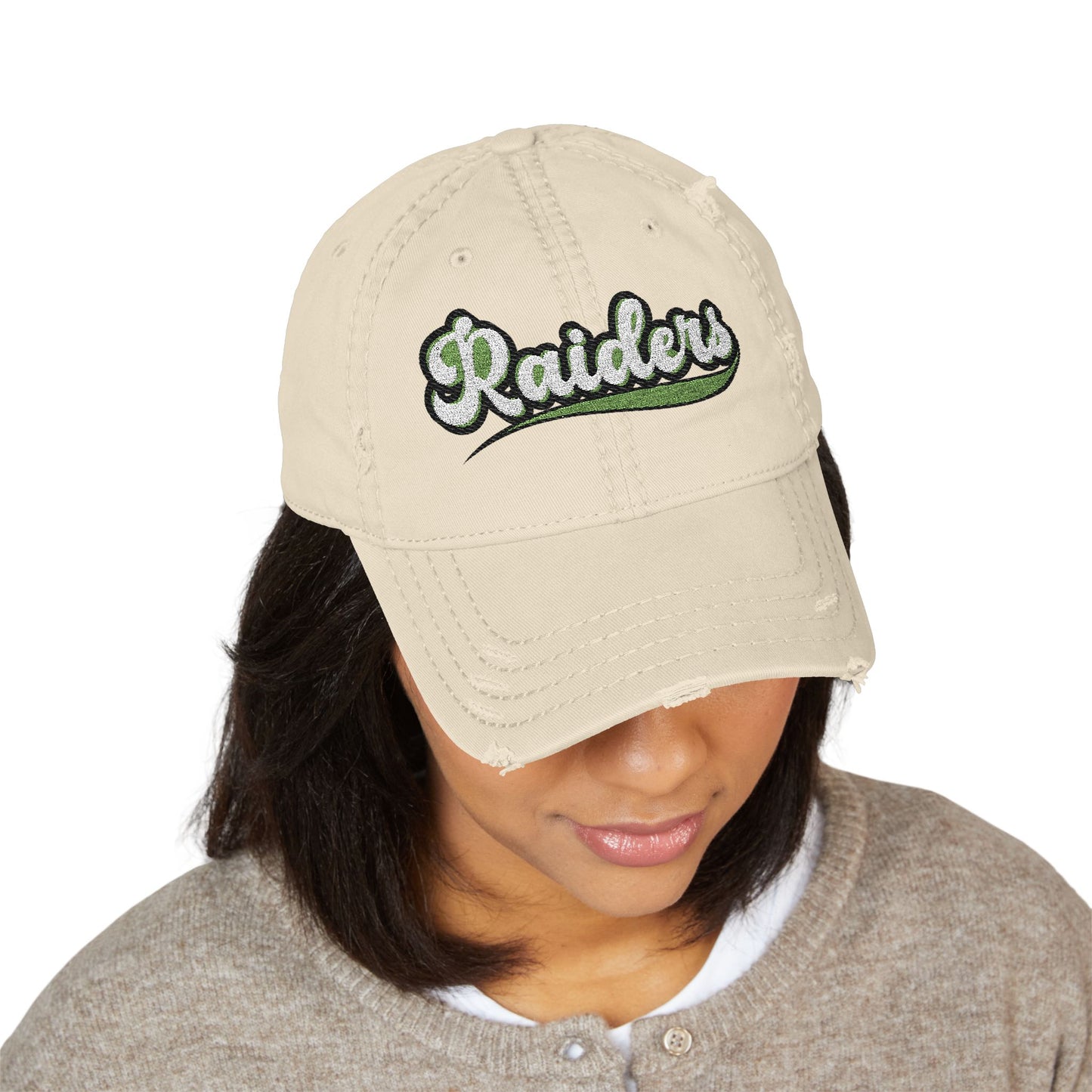 Greenway Raiders Distressed Dad Hat – Worn In, Raiders Strong