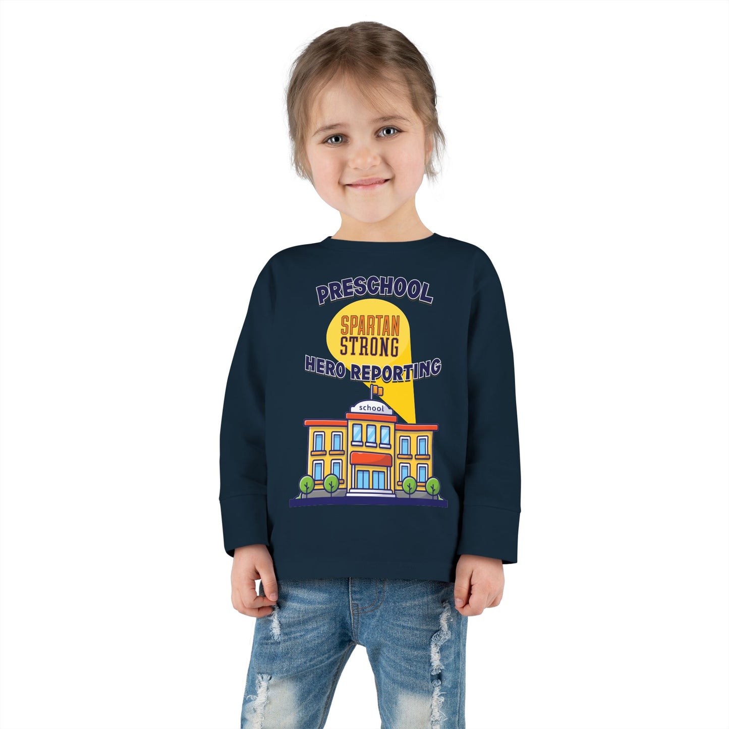Preschool: Spartan Strong, Hero Reporting – NK Spartans Toddler Long Sleeve Tee