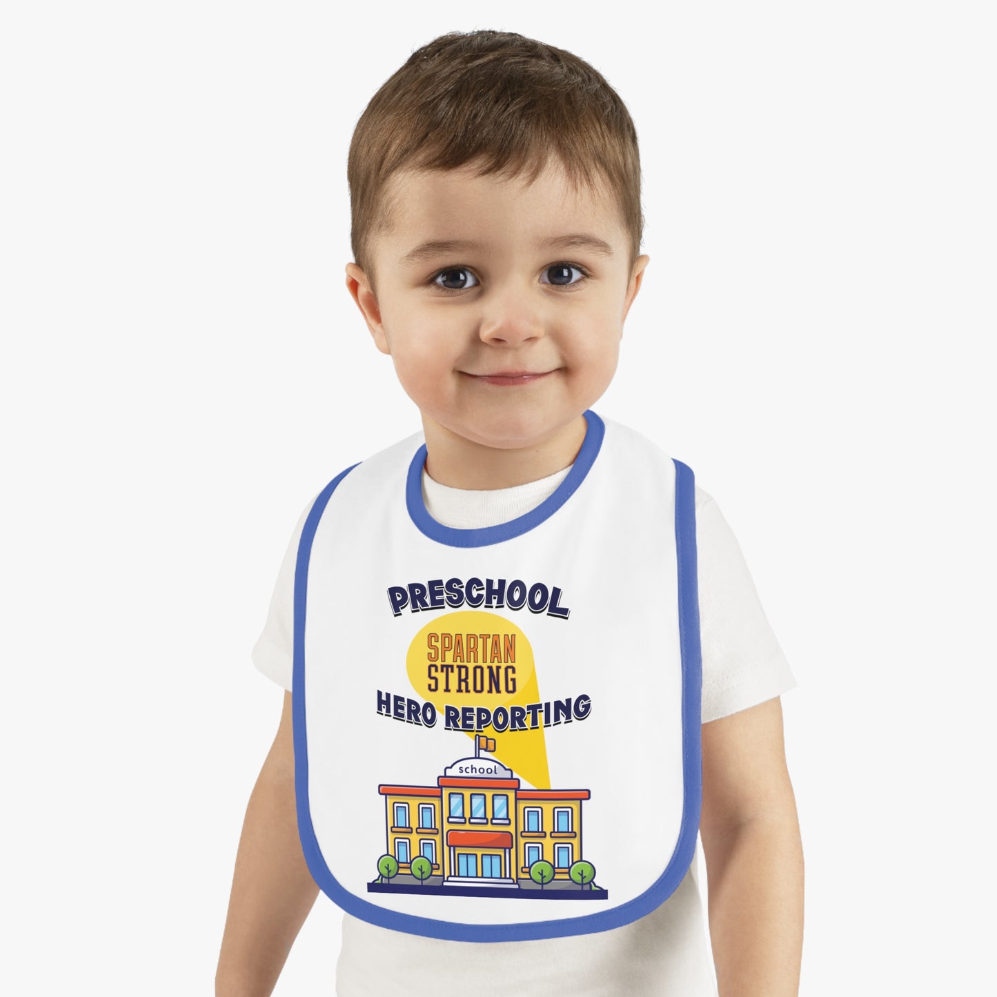 Preschool: Spartan Strong, Hero Reporting – NK Spartans Baby Bib