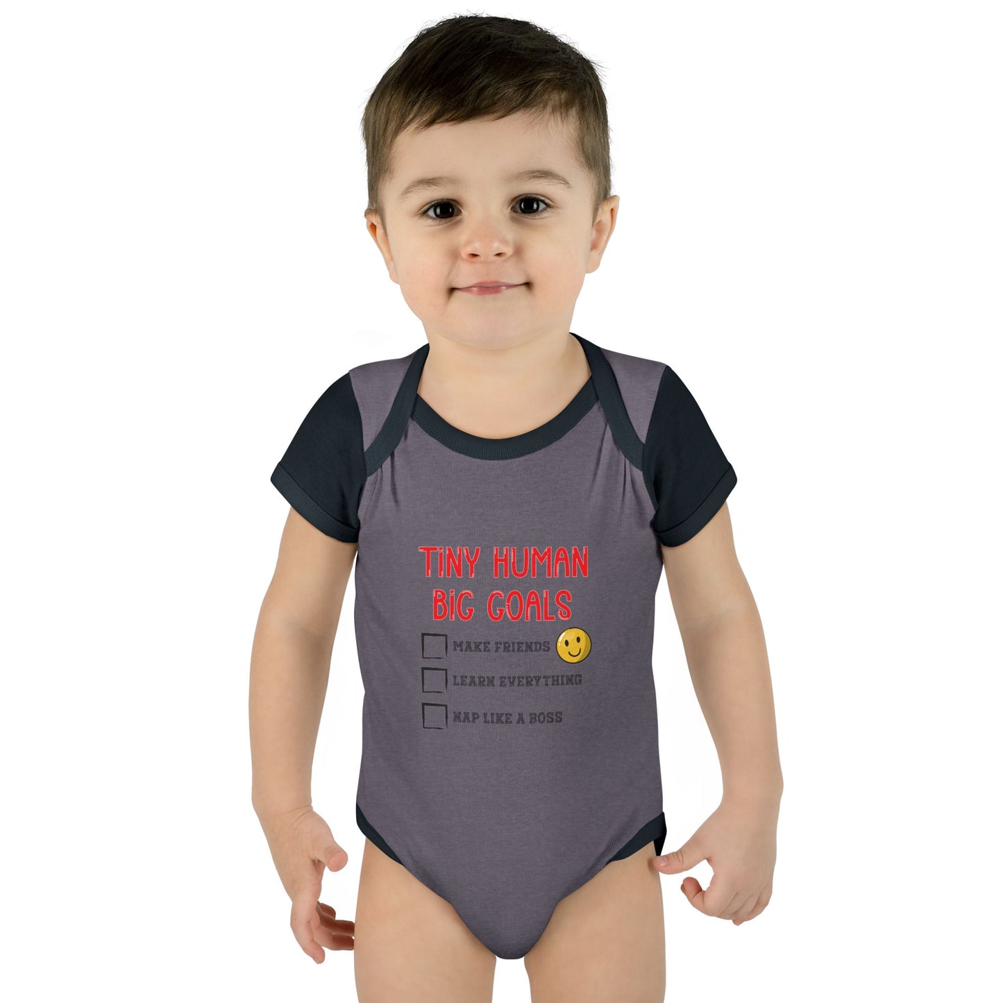 Tiny Human, Big Goals β Infant Bodysuit