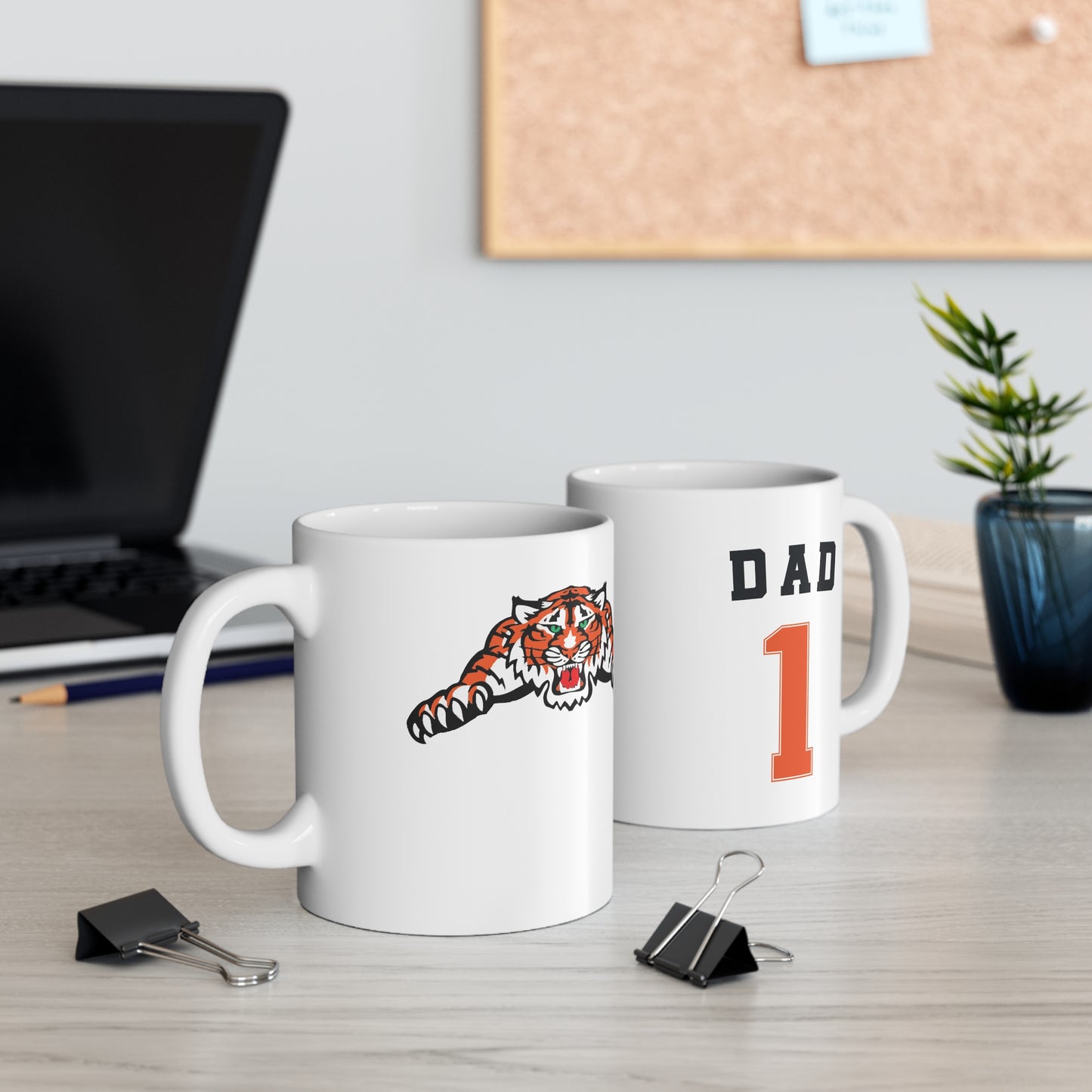 Cherry Tigers Ceramic Coffee Mug