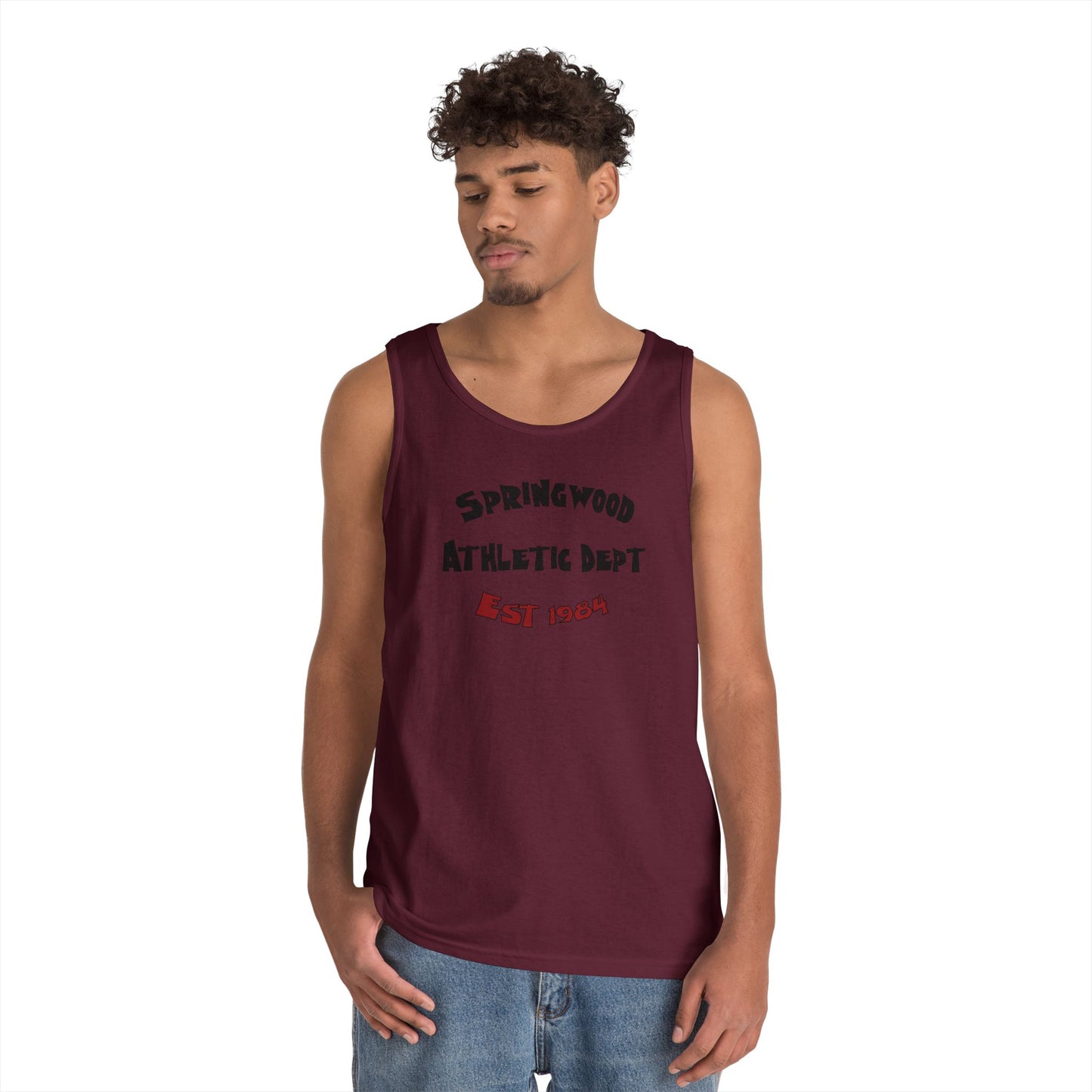 Springwood High Athletic Dept. Tank Top β Class of 1984 Horror Fan Gym Shirt