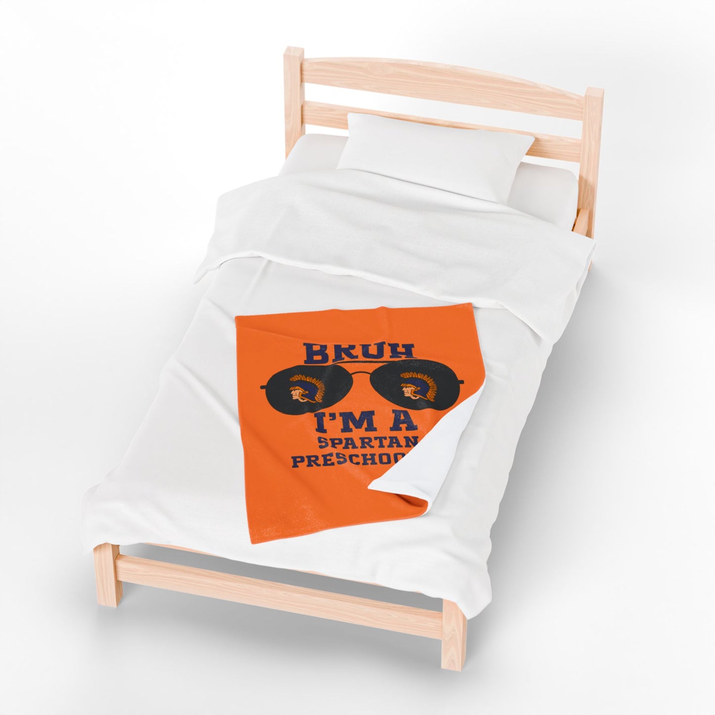 BRUH I’m a Spartan Preschooler – Velveteen Nap Blanket