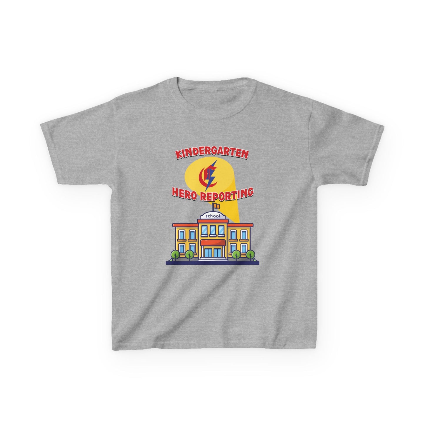 Kindergarten: Hero Reporting for Duty – Chisholm Bluestreaks Kids Tee