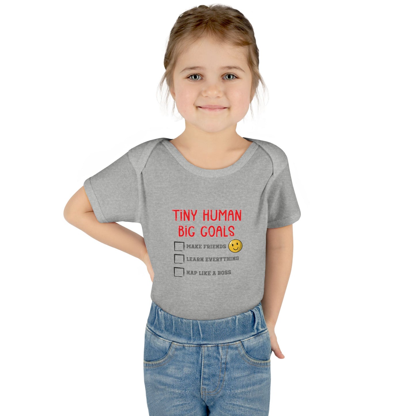 Tiny Human, Big Goals β Infant Bodysuit