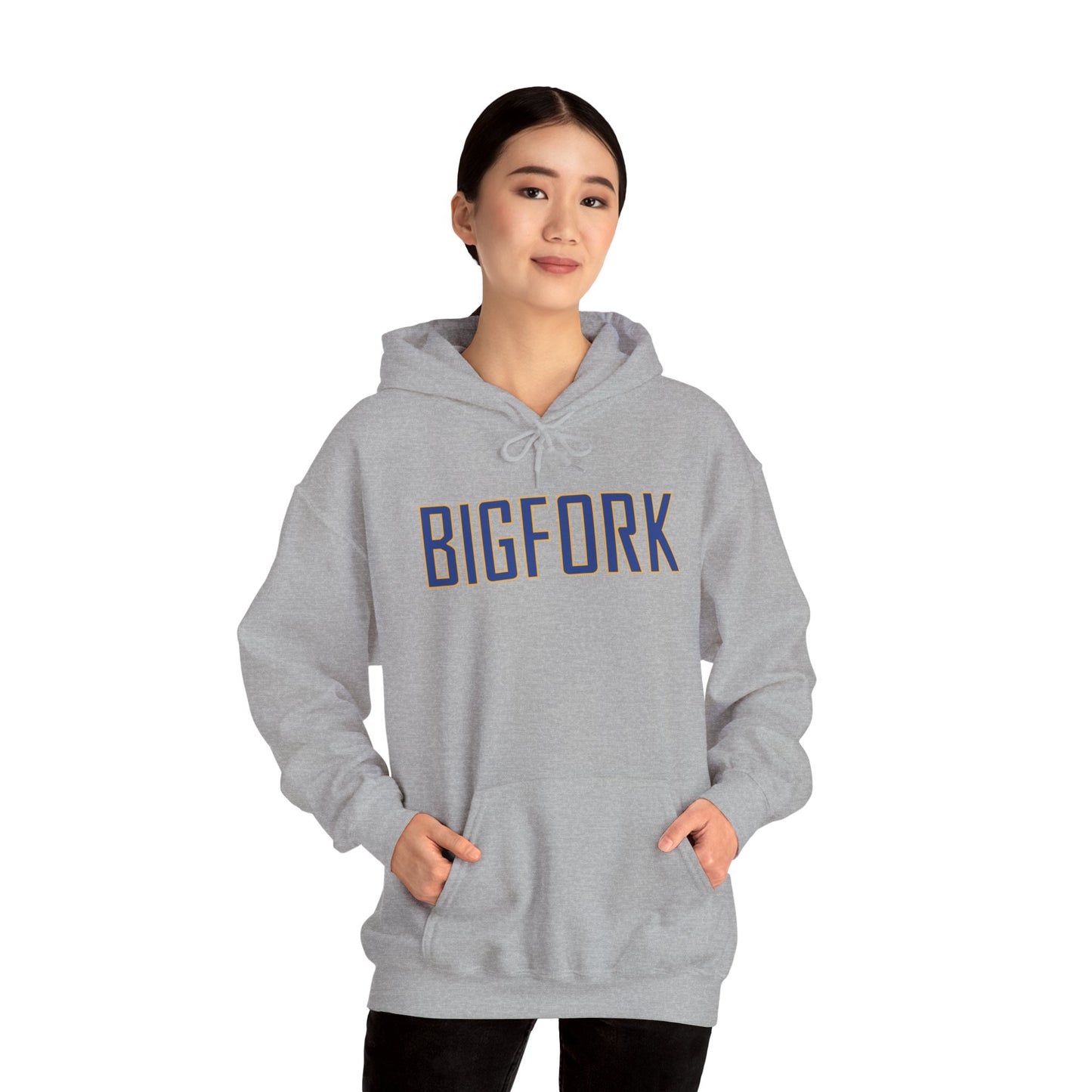 Bigfork Huskies Back-Logo Hoodie β Front Wordmark, Classic Comfort