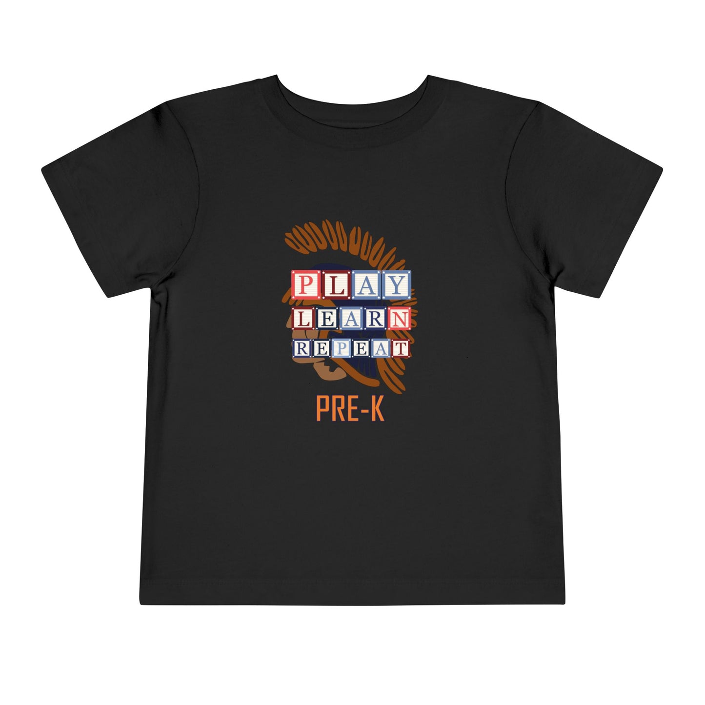 NK Play. Learn. Repeat. β Pre-K Toddler Tee