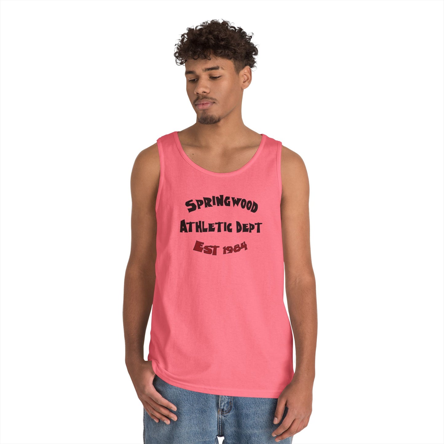 Springwood High Athletic Dept. Tank Top β Class of 1984 Horror Fan Gym Shirt