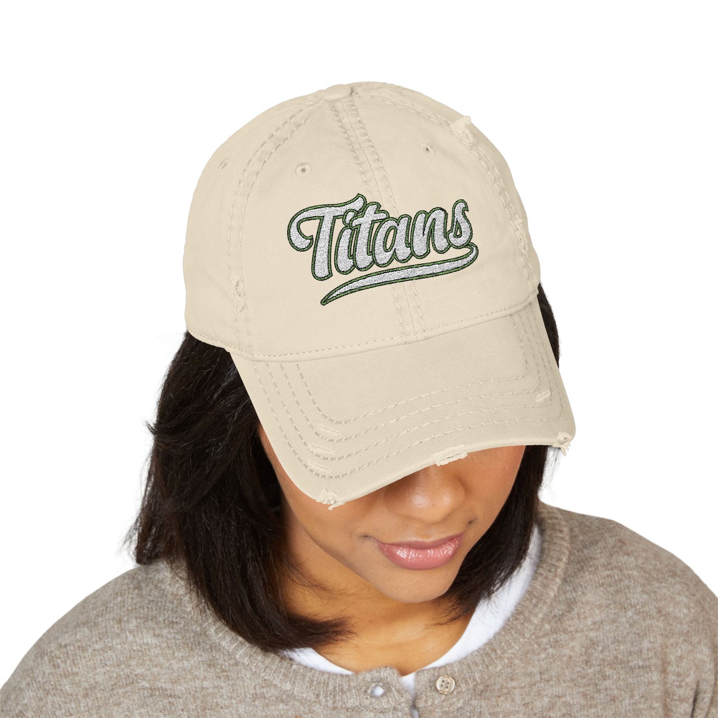 Titan Up Top – Distressed Dad Hat with Classic Swagger