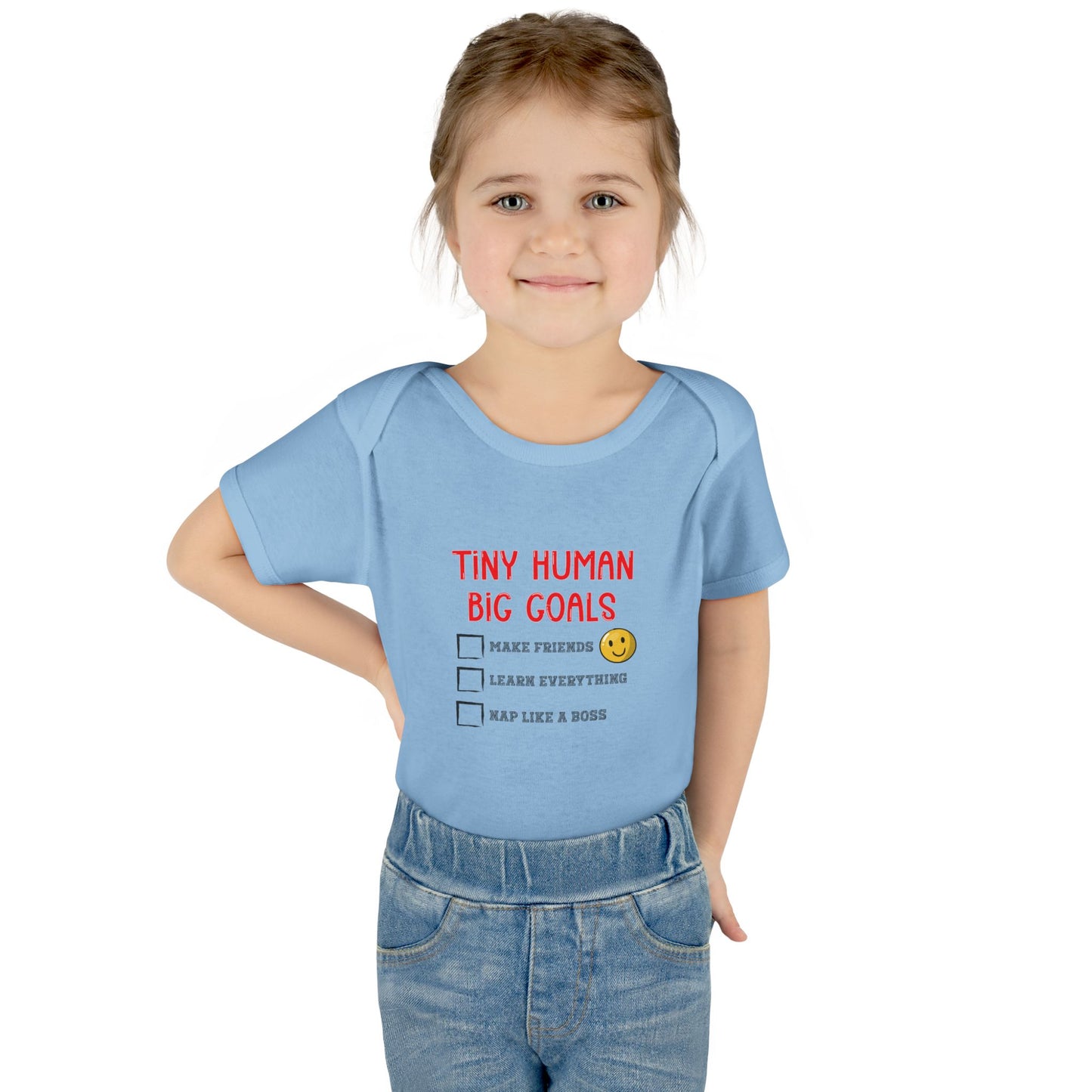 Tiny Human, Big Goals β Infant Bodysuit