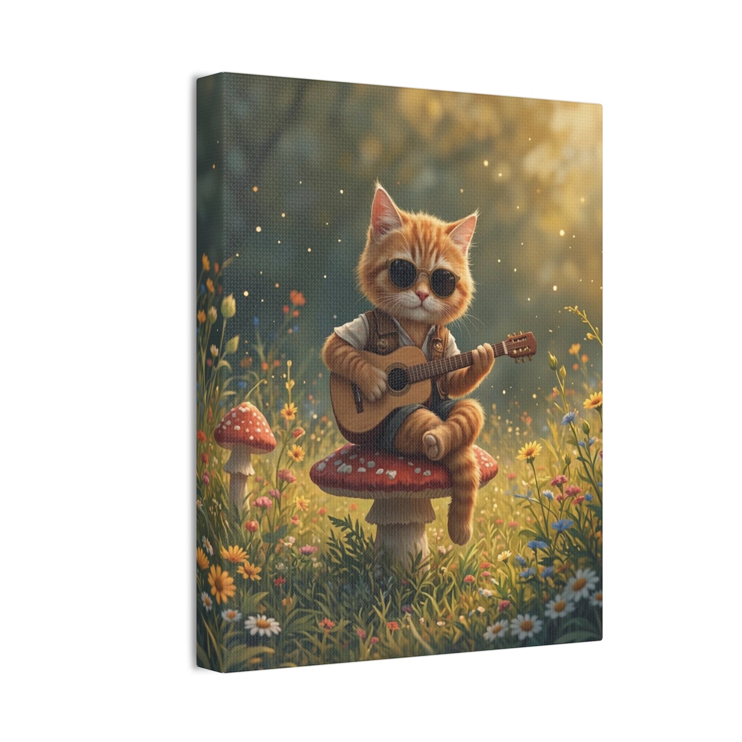 Cat Shreds in the Meadow – Canvas Wall Art